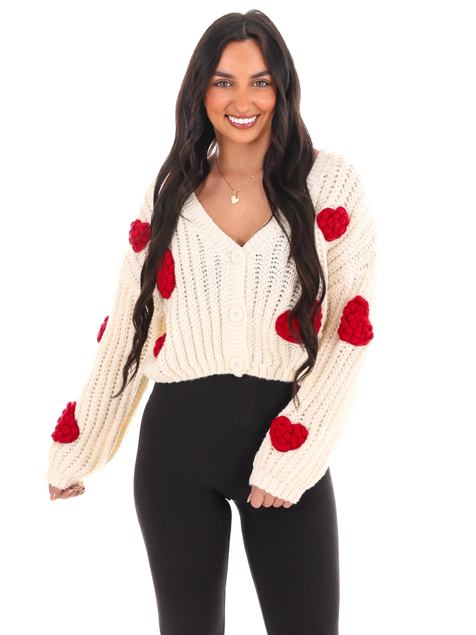 Sweetheart Knit Cardigan - Image 5