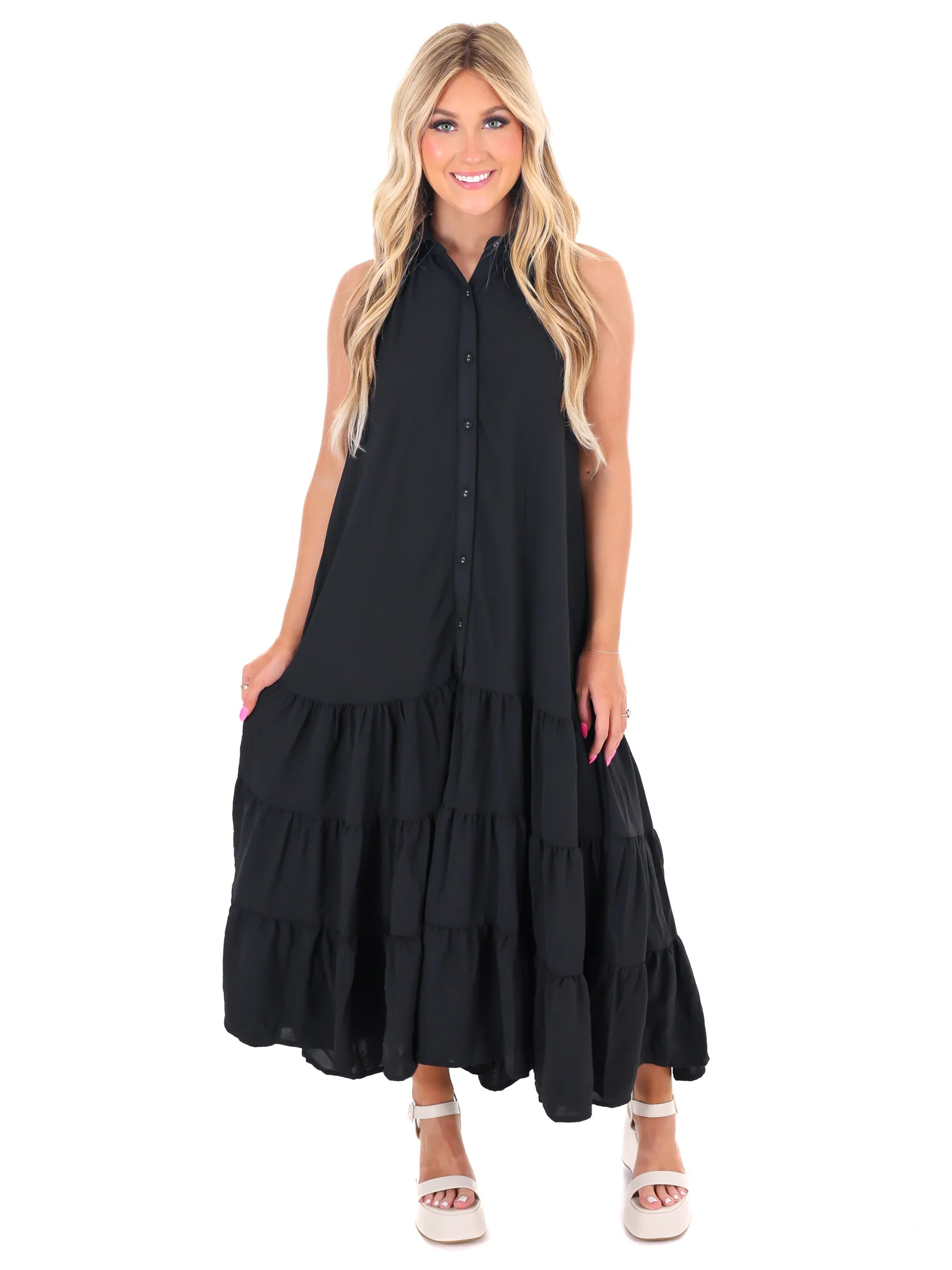Take Me Back Halter Maxi Dress - Image 2