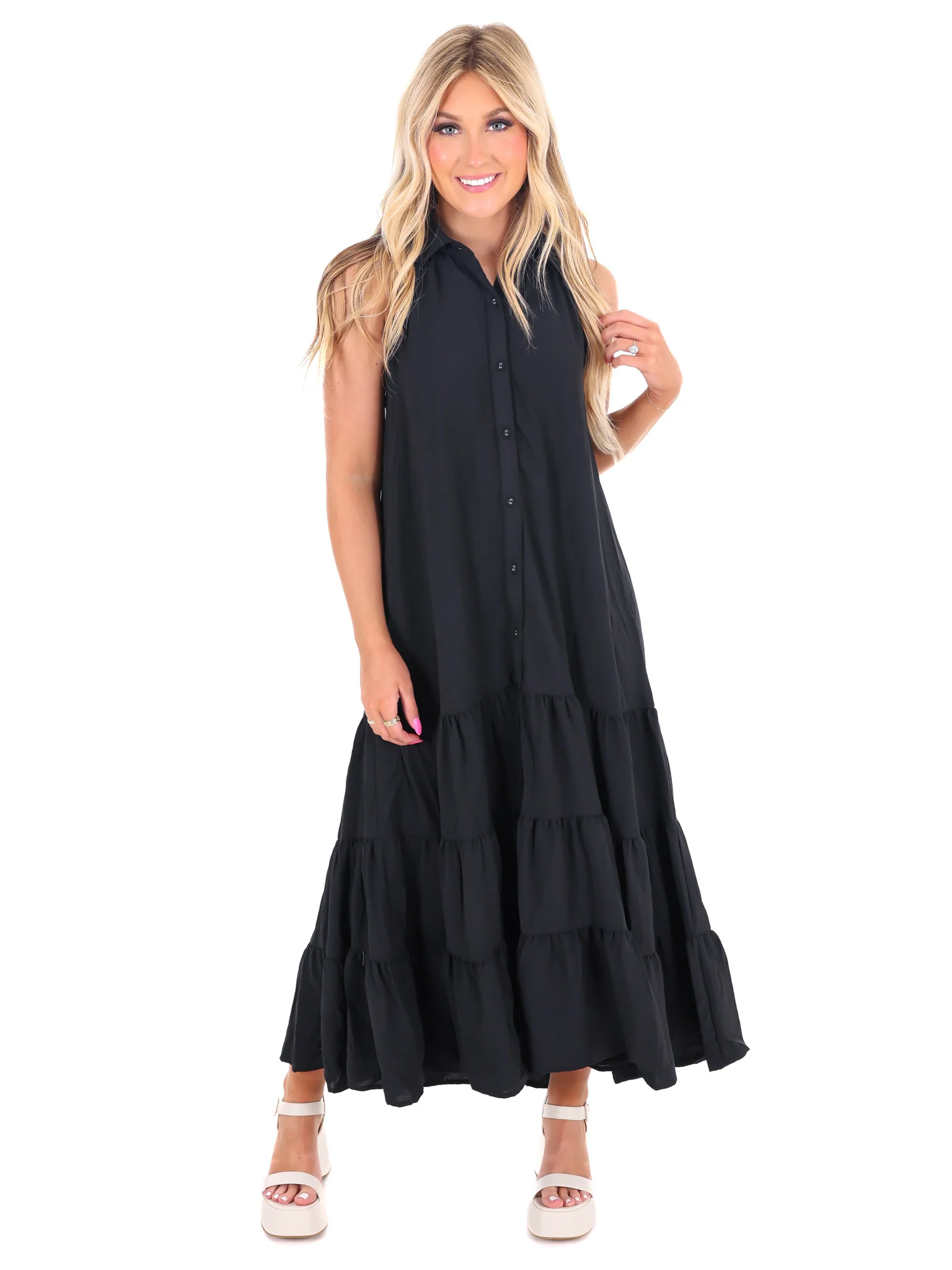 Take Me Back Halter Maxi Dress - Image 5