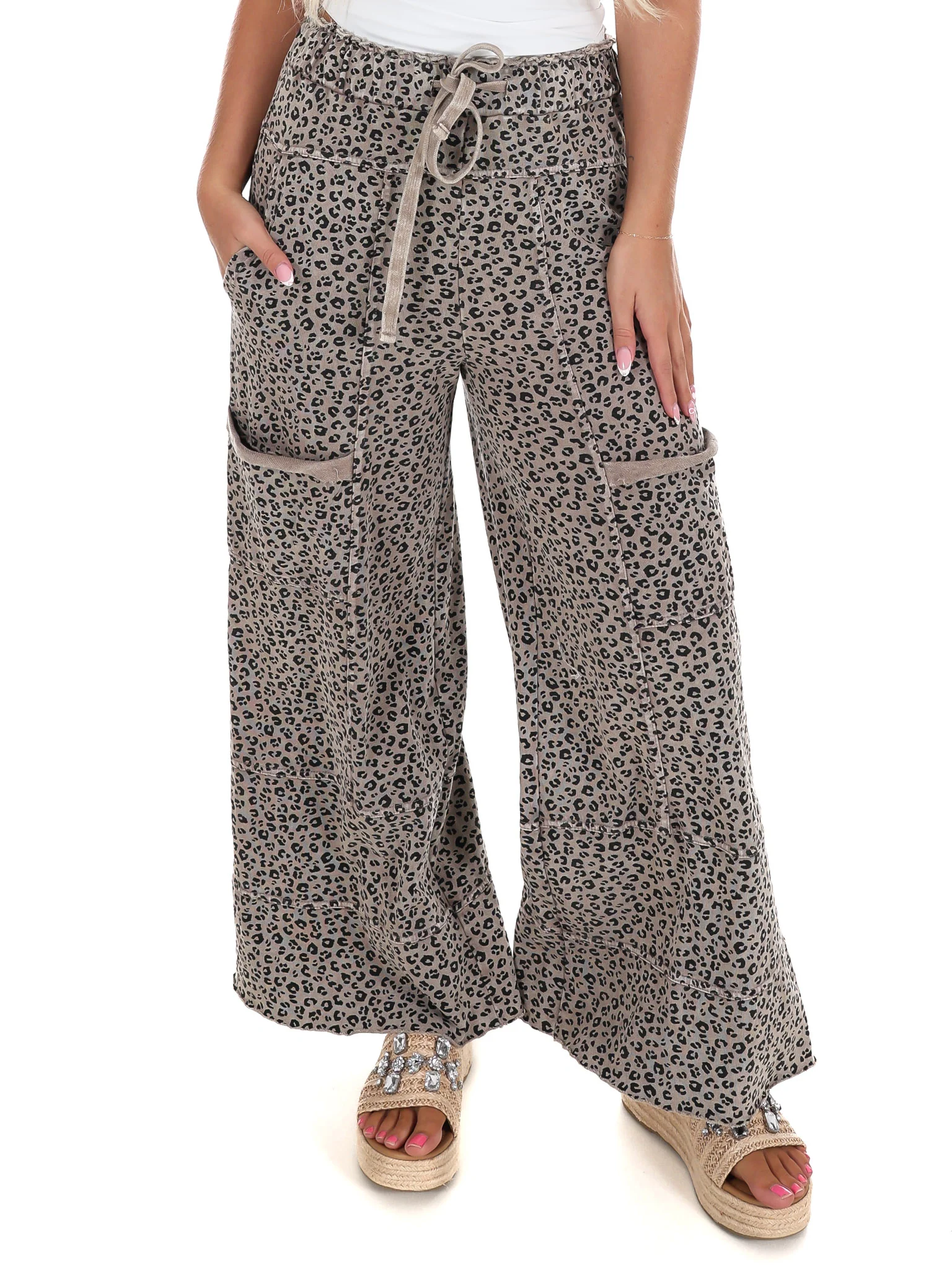 Tearing Up My Heart Leopard Pants