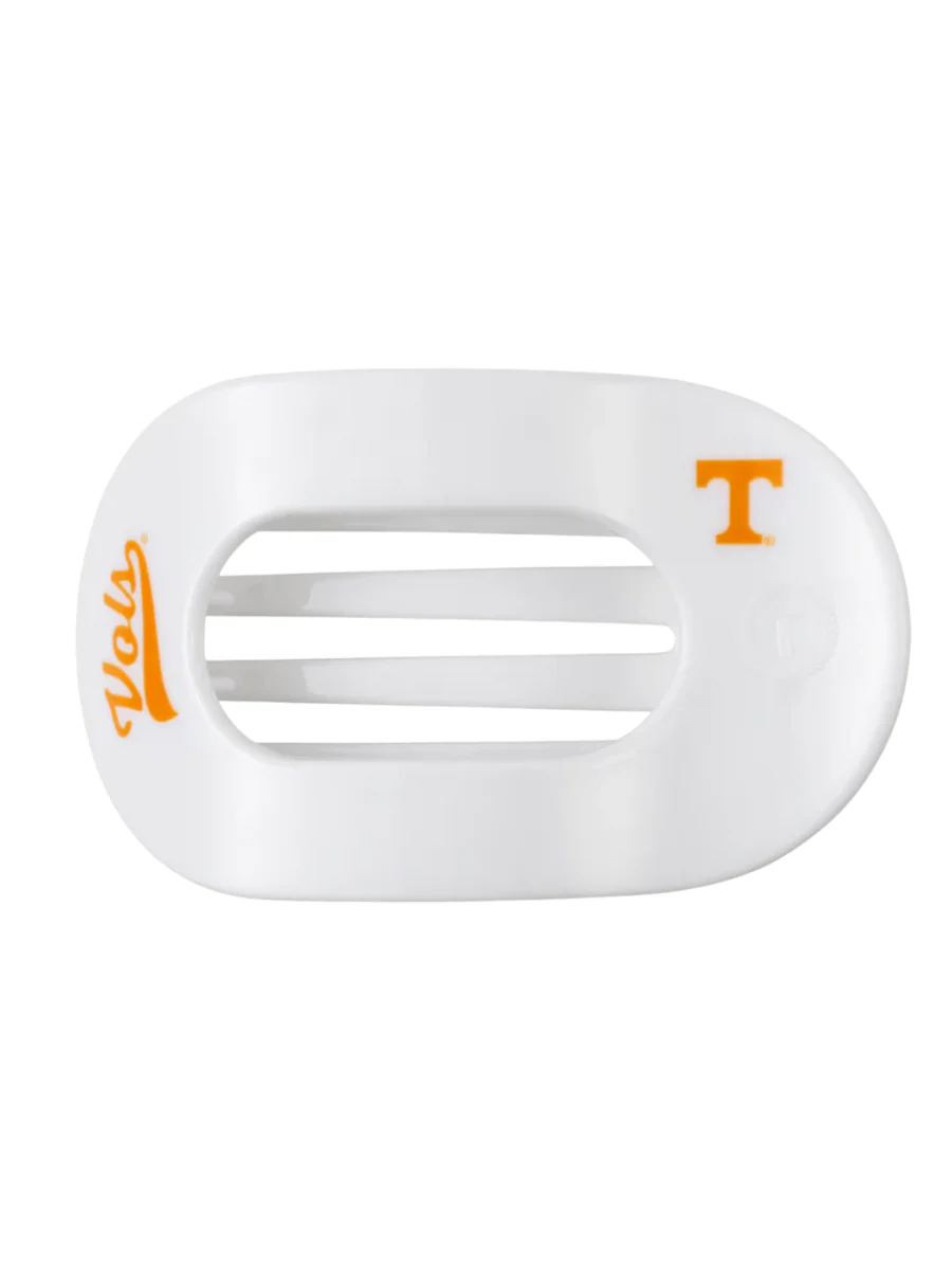 Teleties Go Vols! Large Flat Round Hair Clip