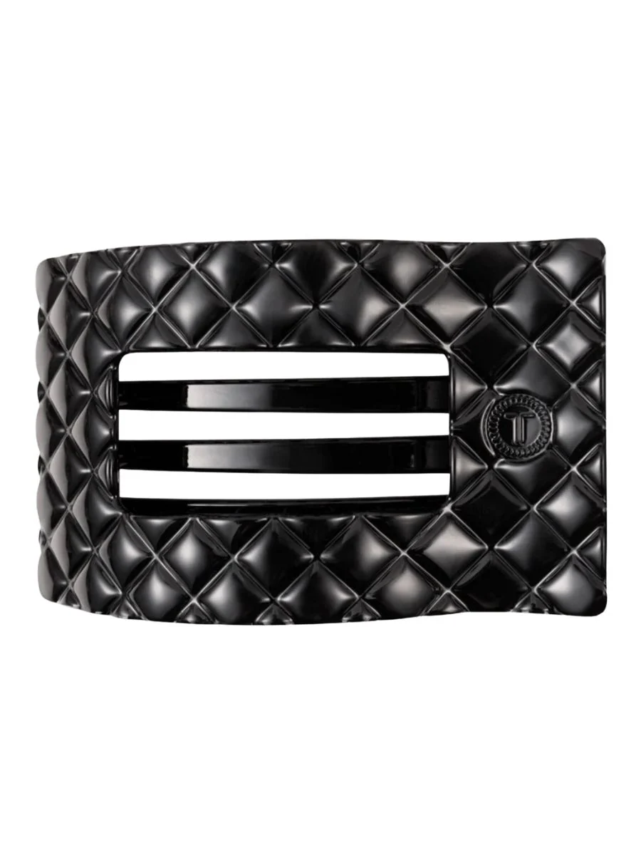 Teleties Quilted Large Flat Rectangle Hair Clip - Image 3