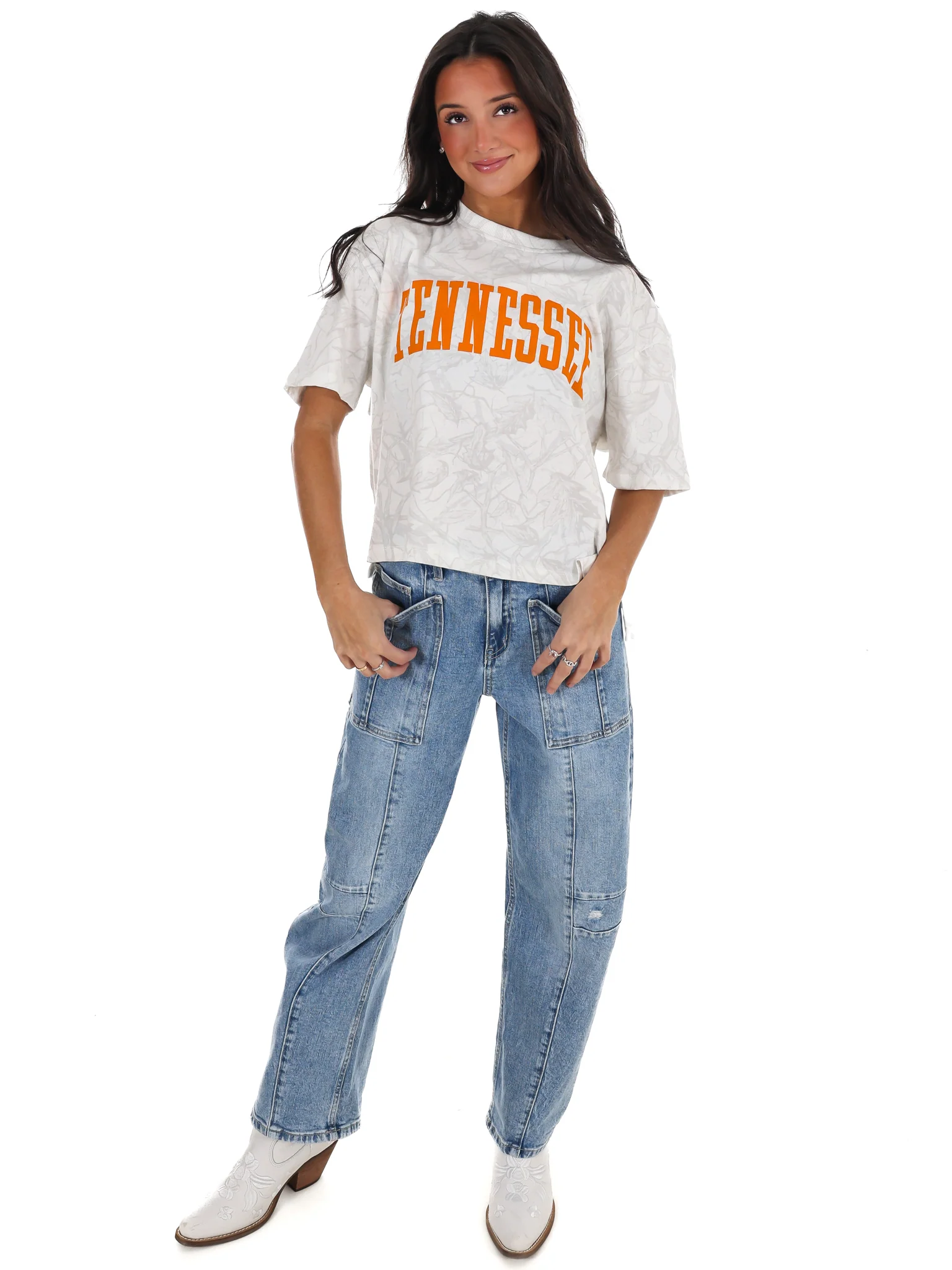 Tennessee Arch Camo Waist Length Top - Image 2