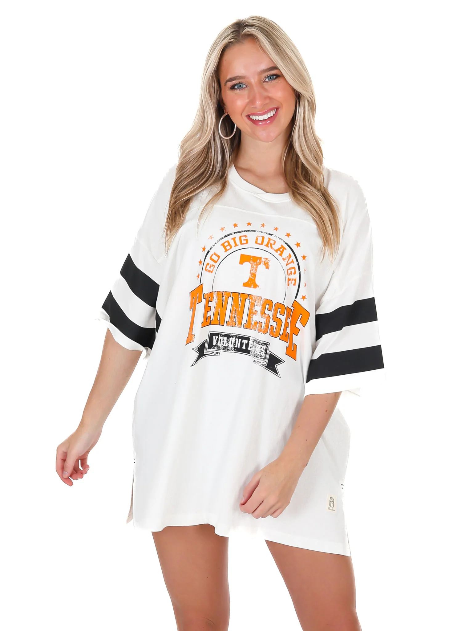 Tennessee Captain Double Stripe Oversized Tee - Image 3