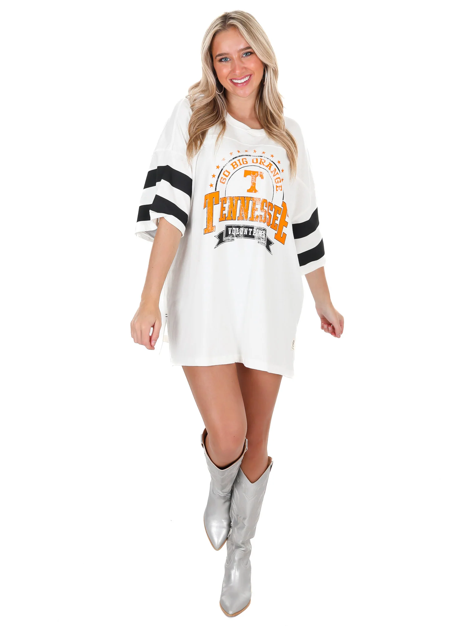 Tennessee Captain Double Stripe Oversized Tee - Image 4