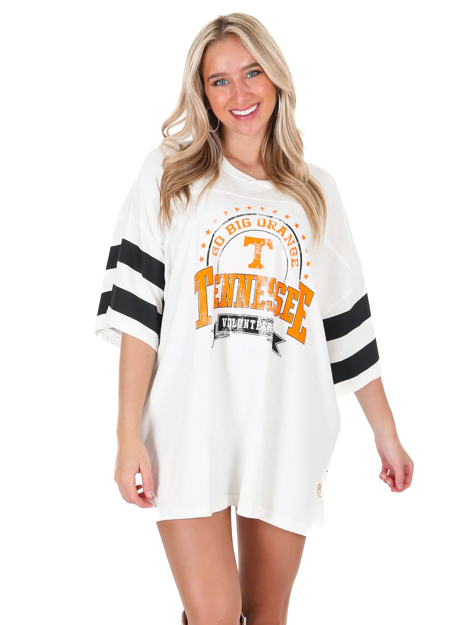 Tennessee Captain Double Stripe Oversized Tee - Image 5