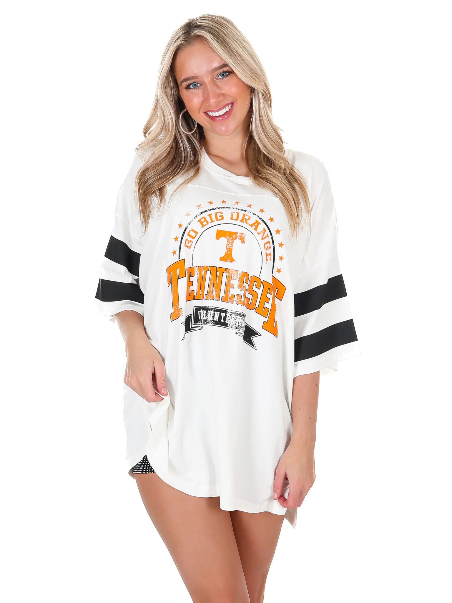 Tennessee Captain Double Stripe Oversized Tee - Image 7