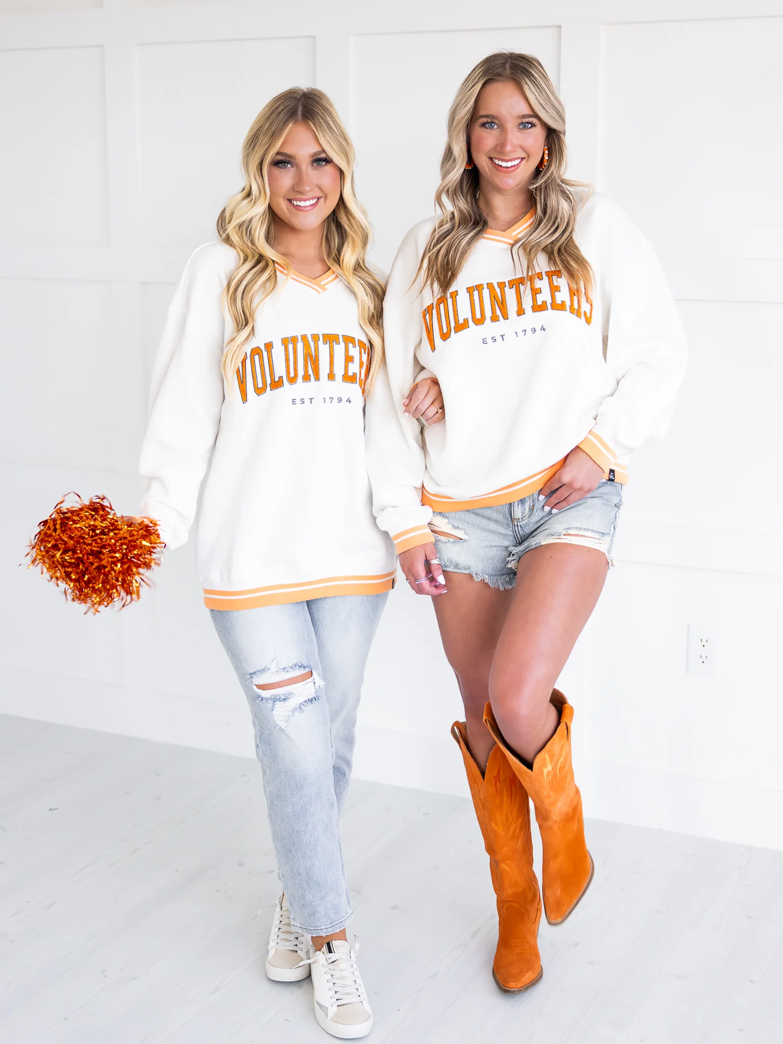 Tennessee Chenille Varsity V-Neck Pullover - Image 4
