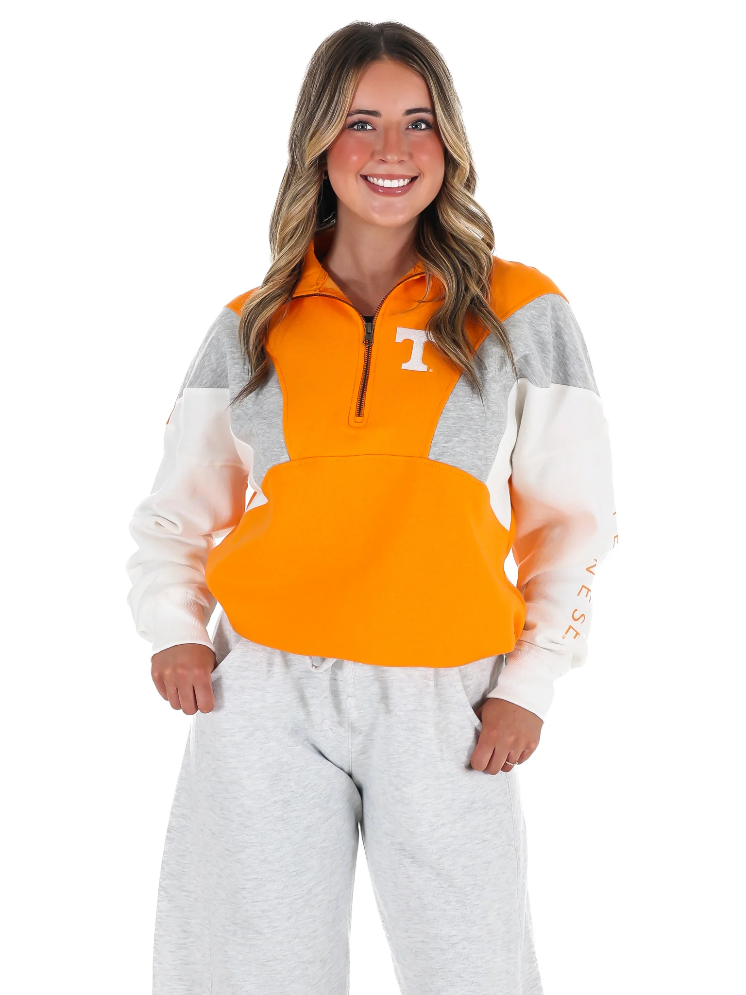 Tennessee Contrast Half Zip Pullover - Image 5