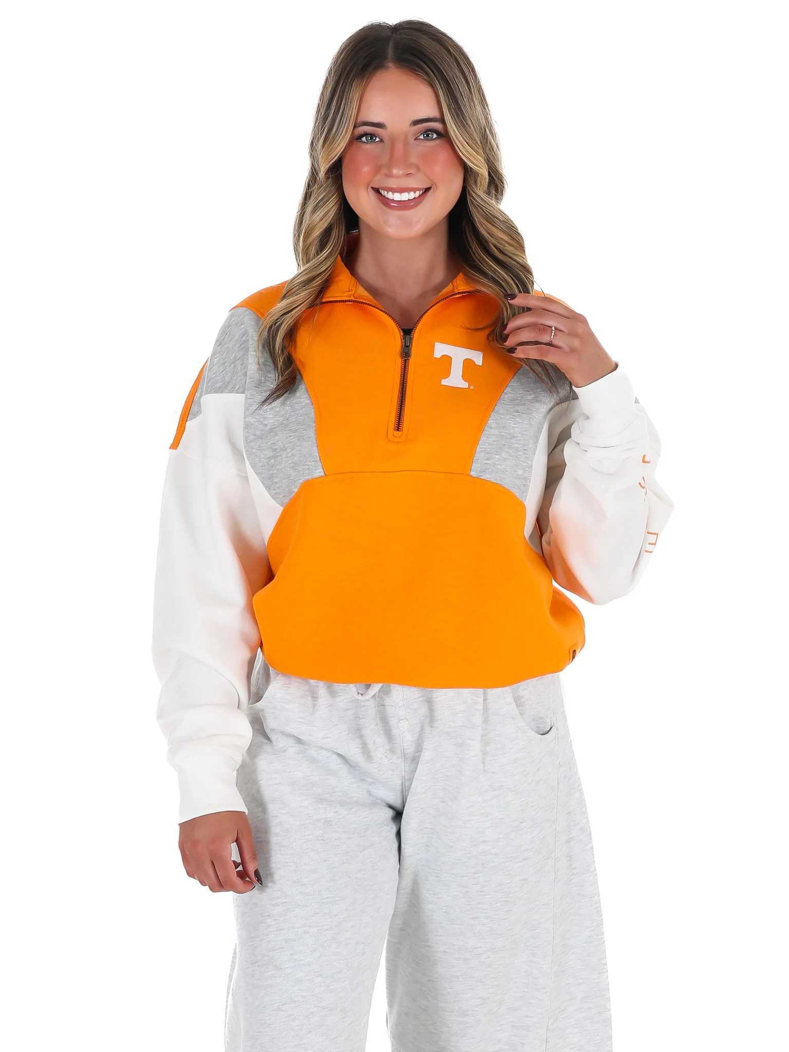 Tennessee Contrast Half Zip Pullover - Image 7
