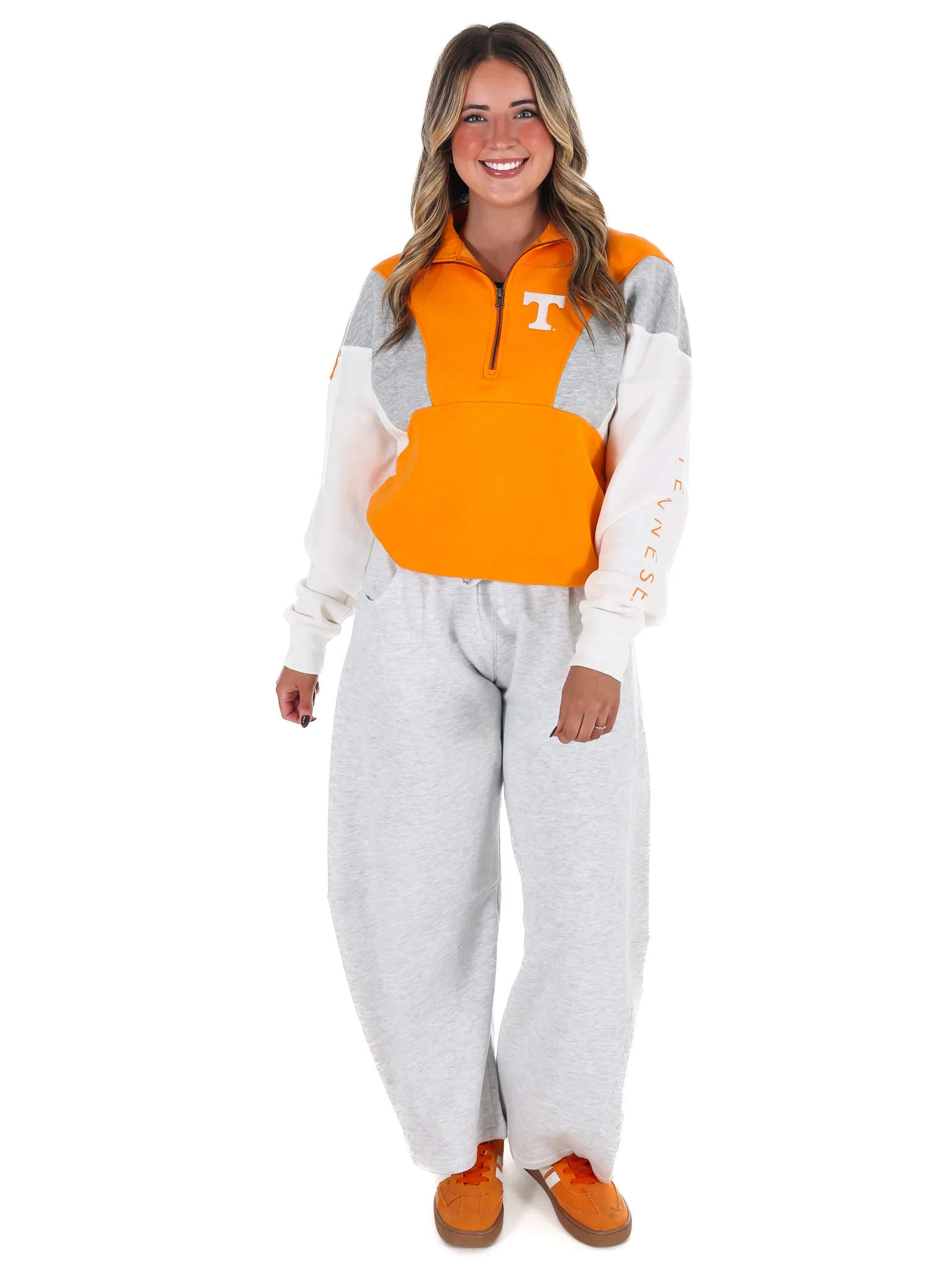 Tennessee Contrast Half Zip Pullover - Image 8