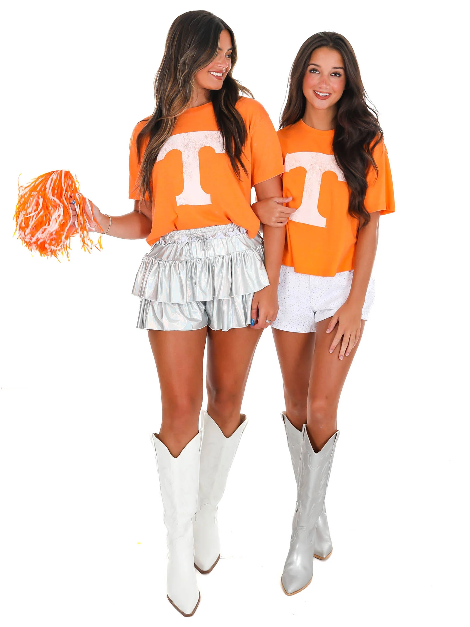 Tennessee Distressed Logo Crop Top - Image 10