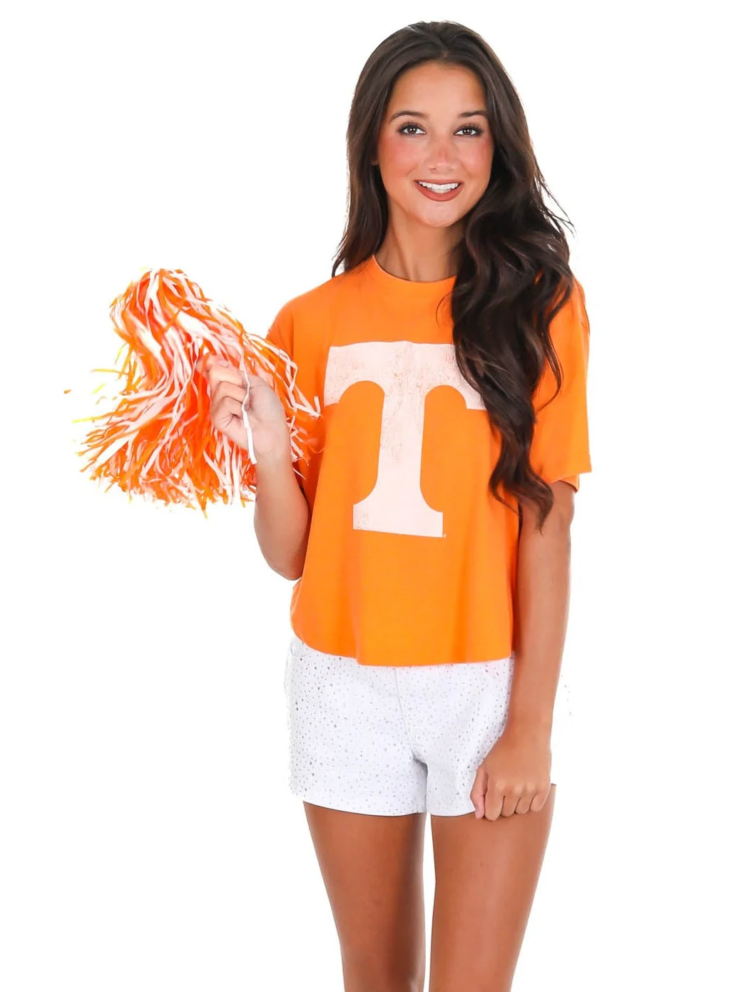 Tennessee Distressed Logo Crop Top - Image 14