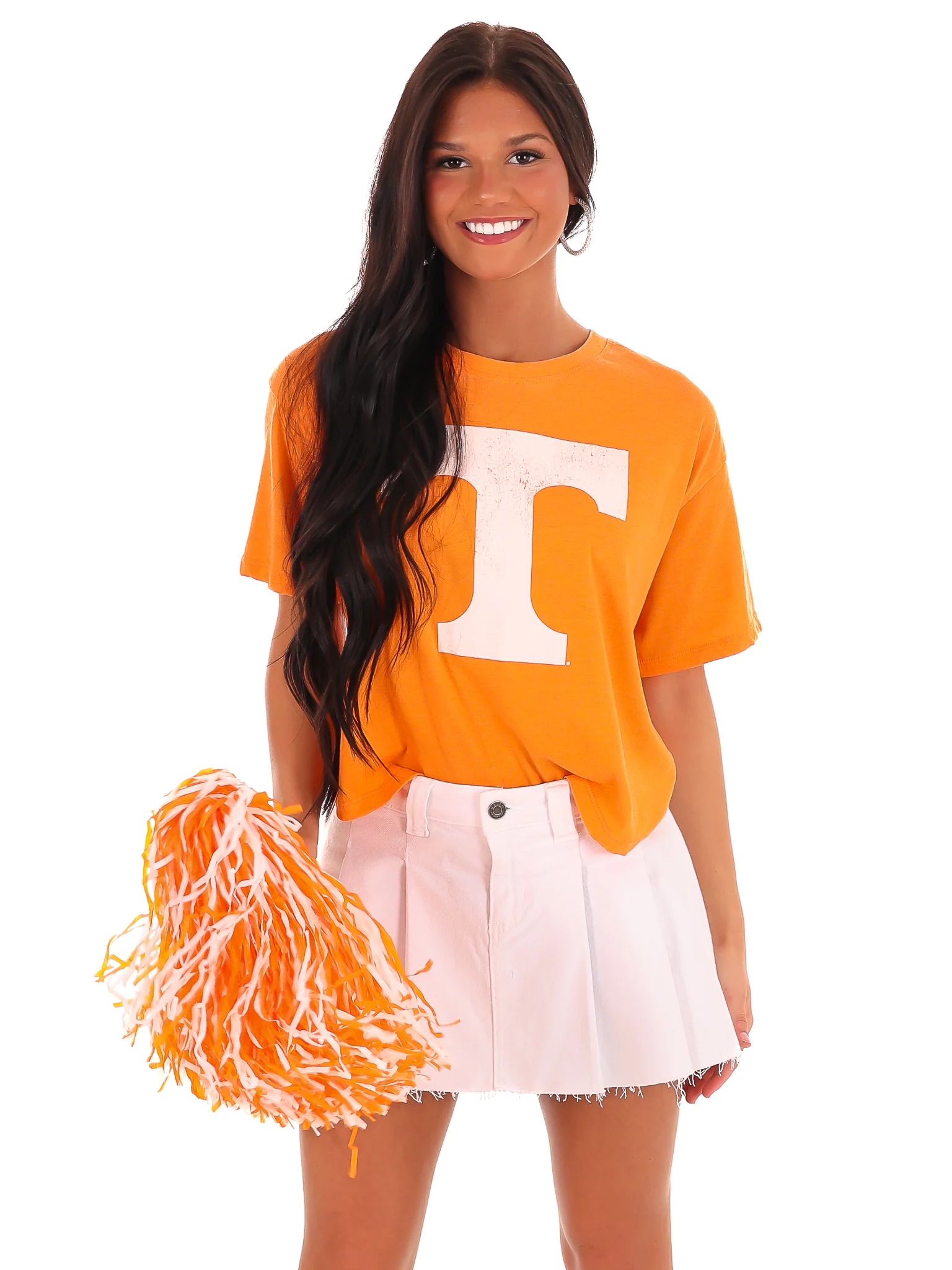 Tennessee Distressed Logo Crop Top - Image 17