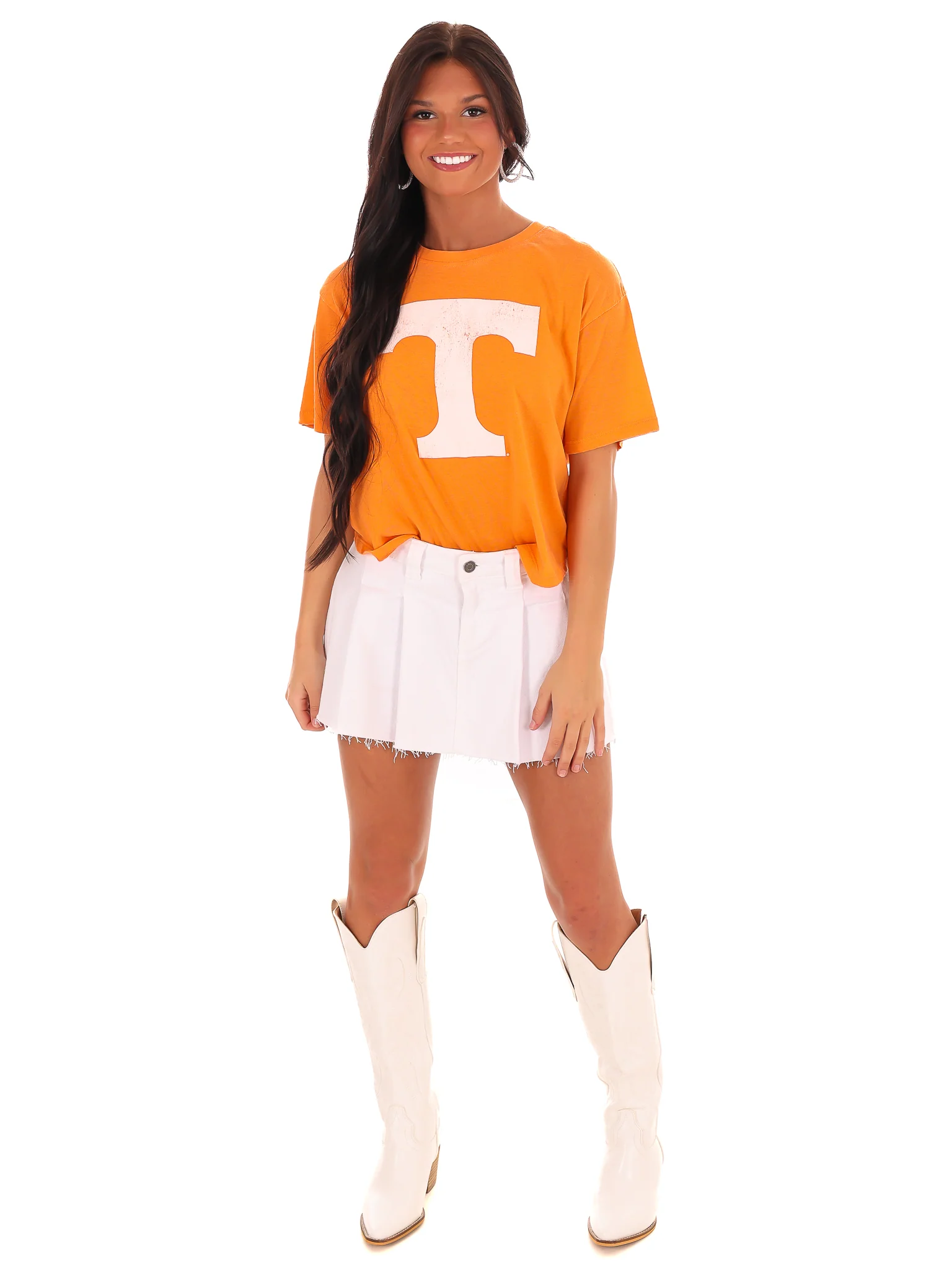 Tennessee Distressed Logo Crop Top - Image 18