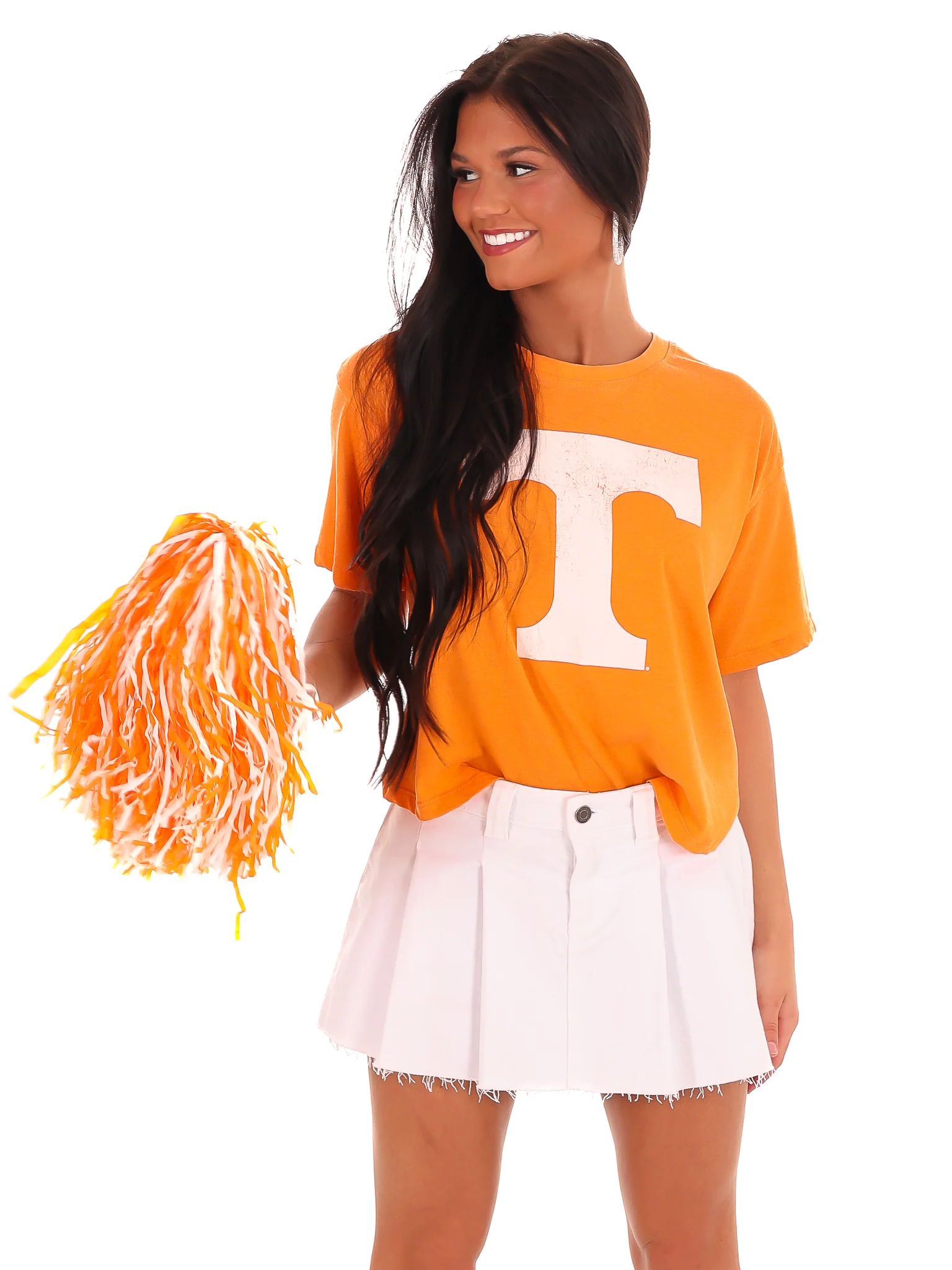 Tennessee Distressed Logo Crop Top - Image 19