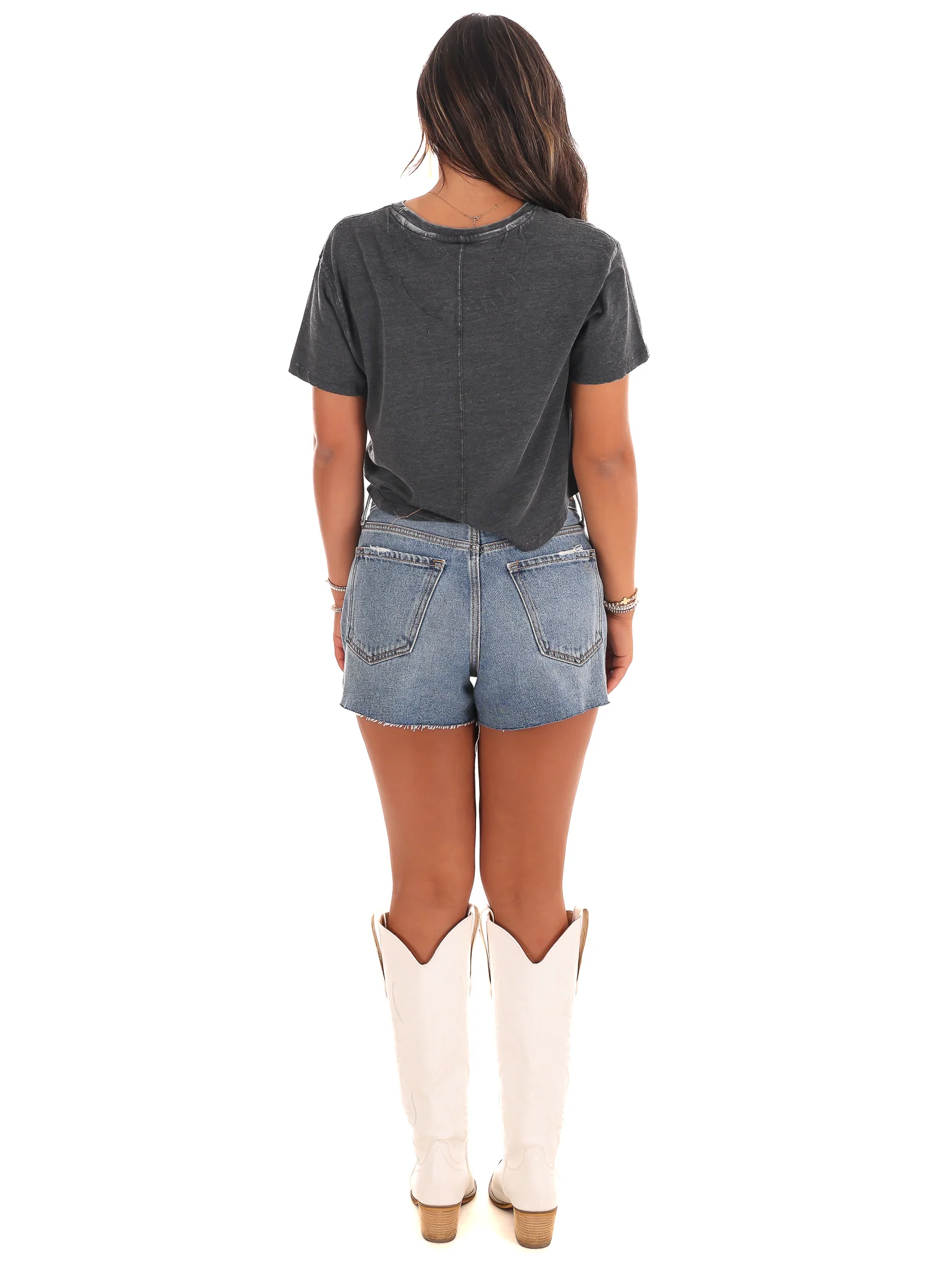 Tennessee Distressed Logo Crop Top - Image 34