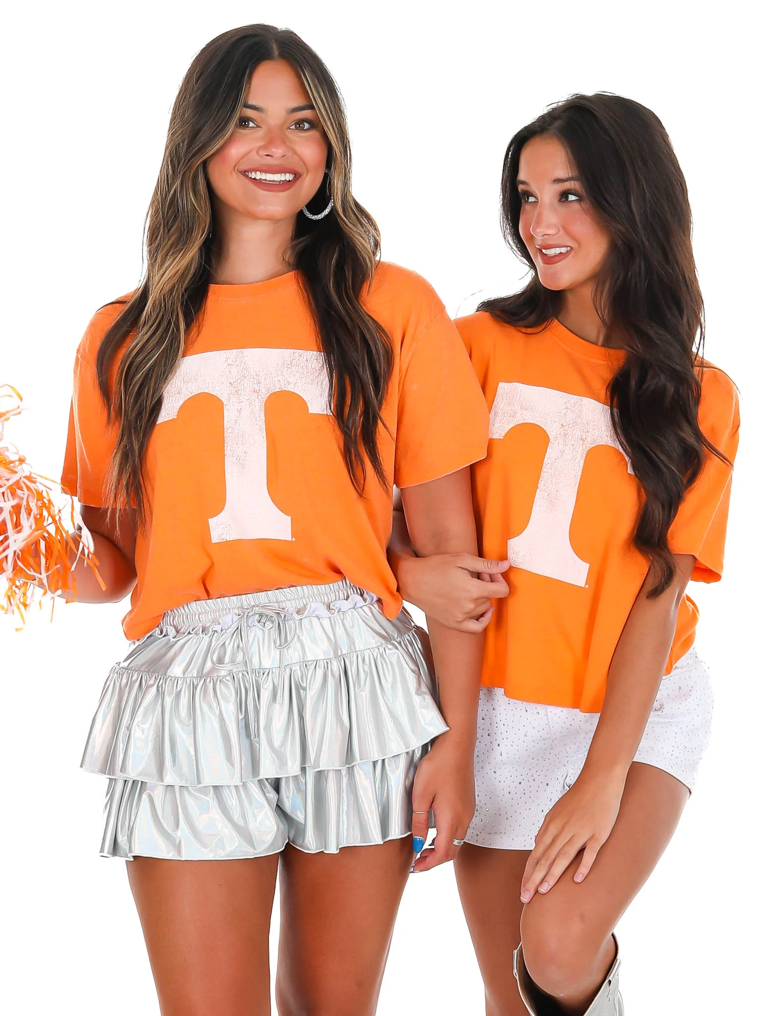 Tennessee Distressed Logo Crop Top - Image 7