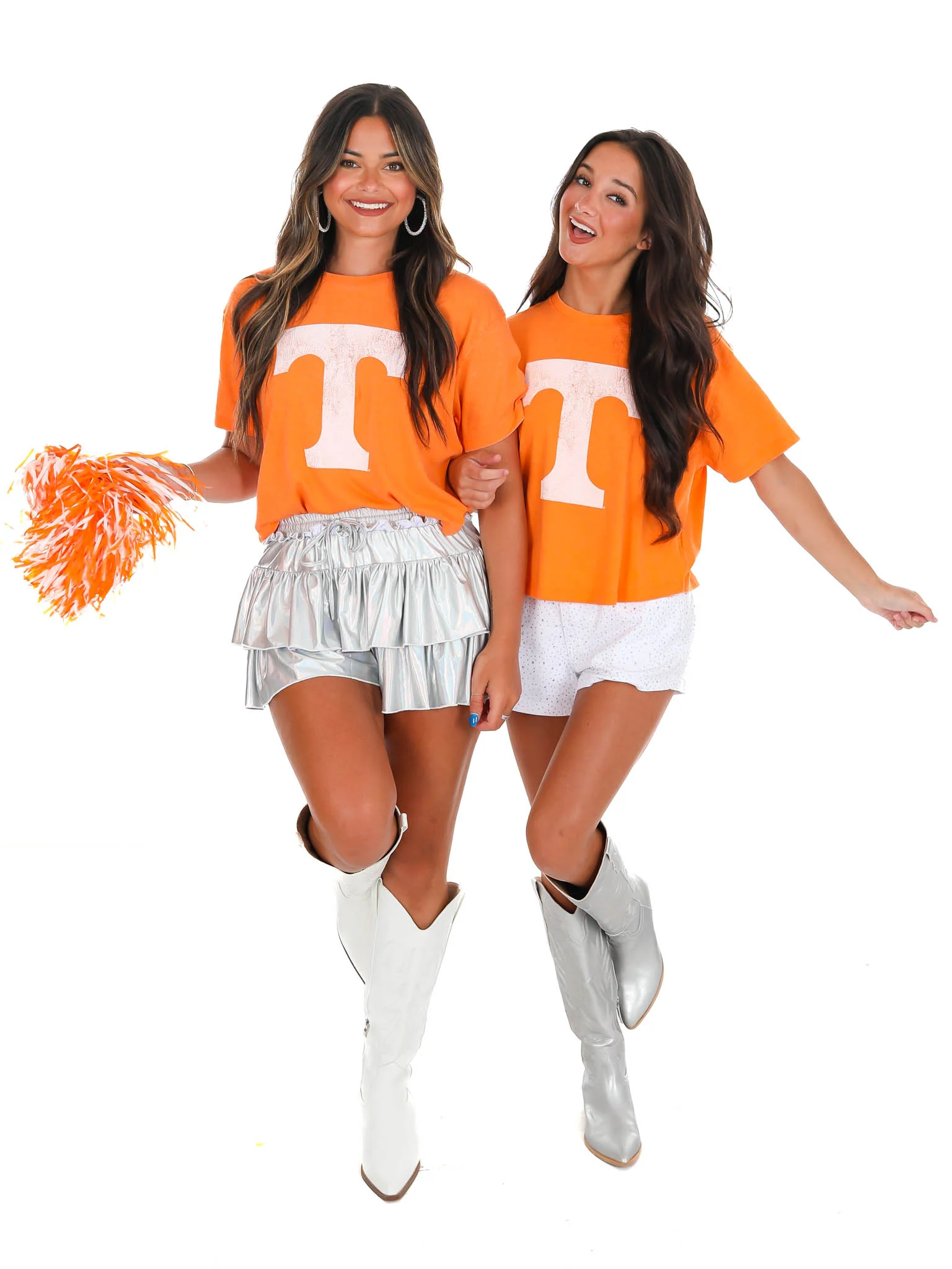 Tennessee Distressed Logo Crop Top - Image 8