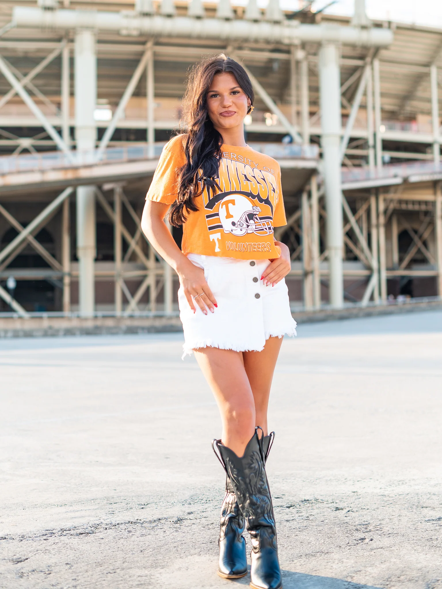 Tennessee Helmet Crop Top - Image 3
