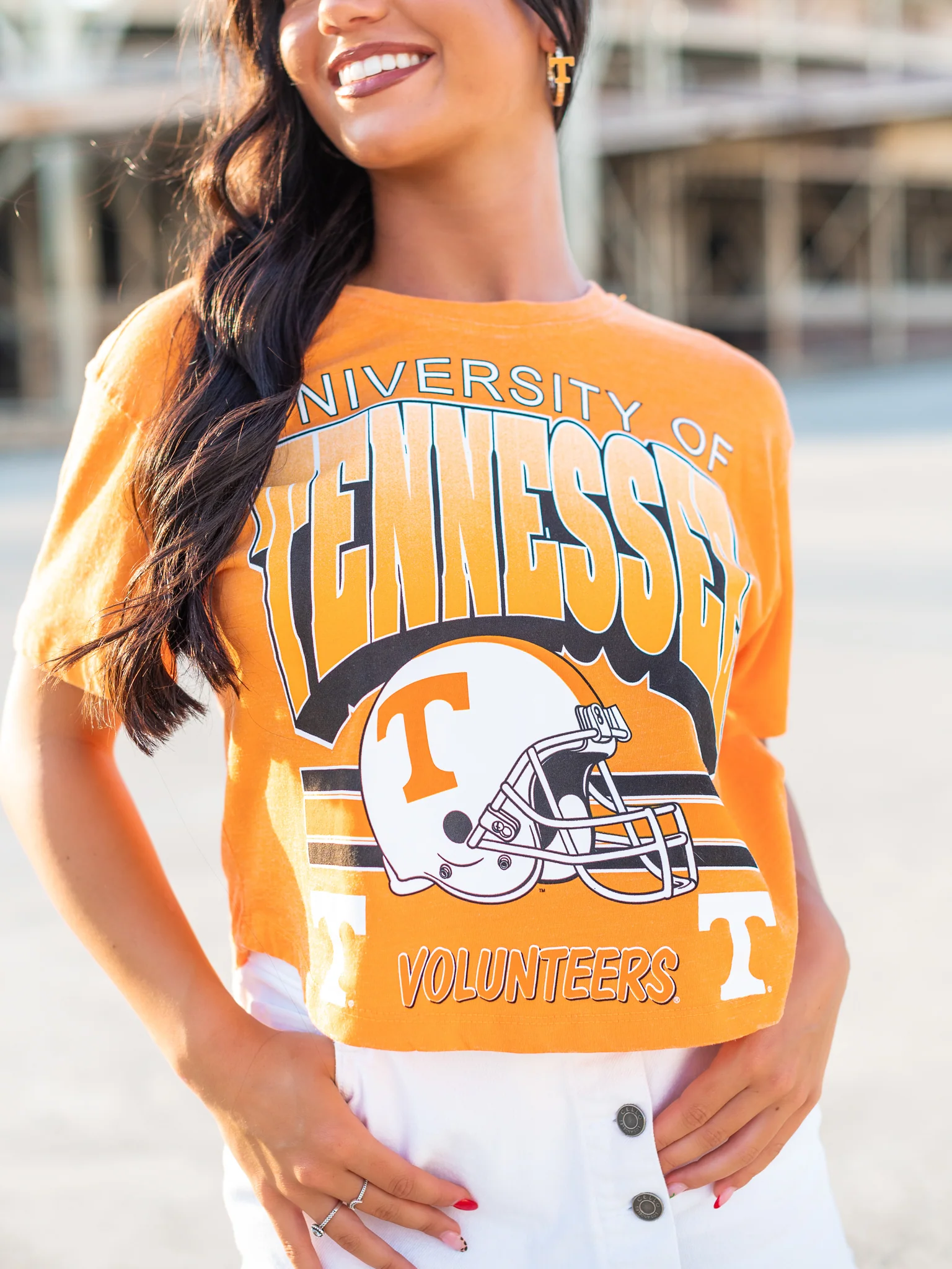 Tennessee Helmet Crop Top - Image 5