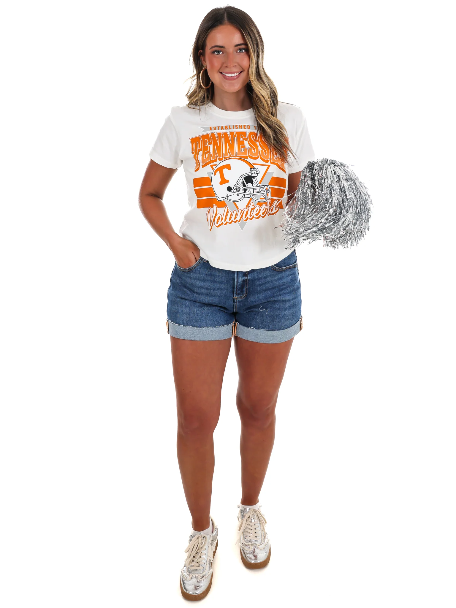 Tennessee Helmet Trilogy Waist Length Tee - Image 4
