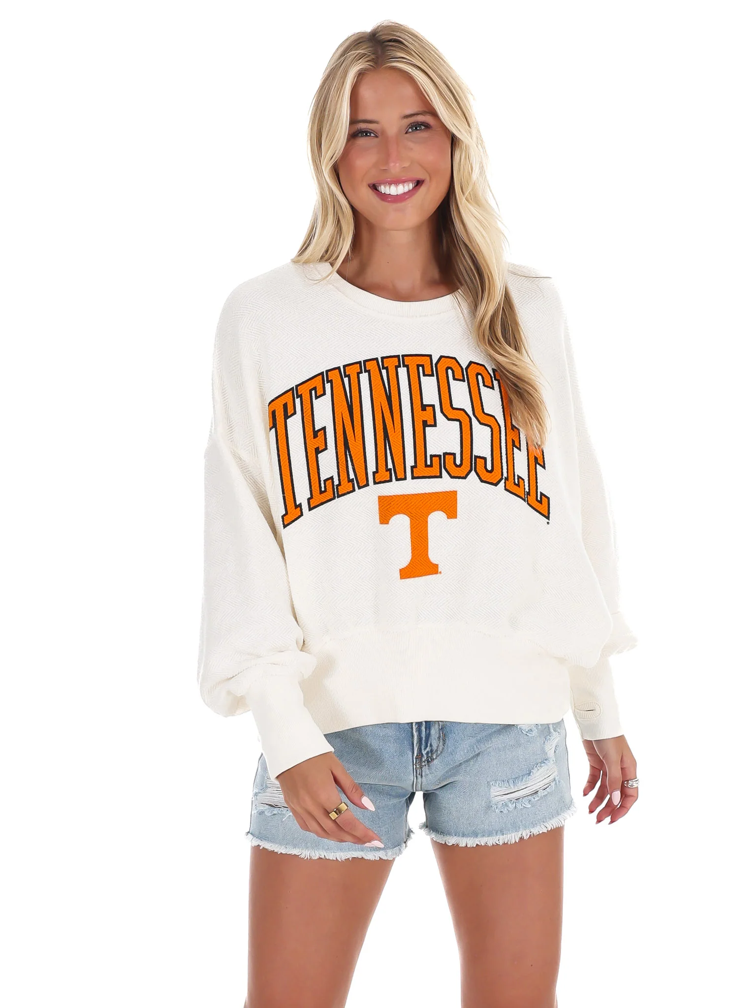 Tennessee Herringbone Fleece Sweatshirt - Image 3