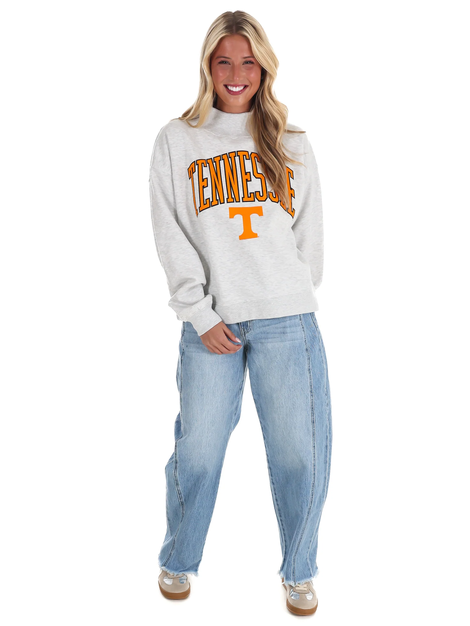 Tennessee Power T Mock Neck Sweatshirt - Image 4