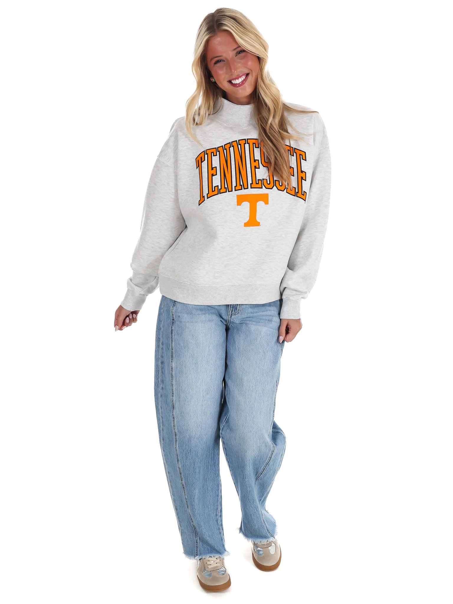 Tennessee Power T Mock Neck Sweatshirt - Image 7