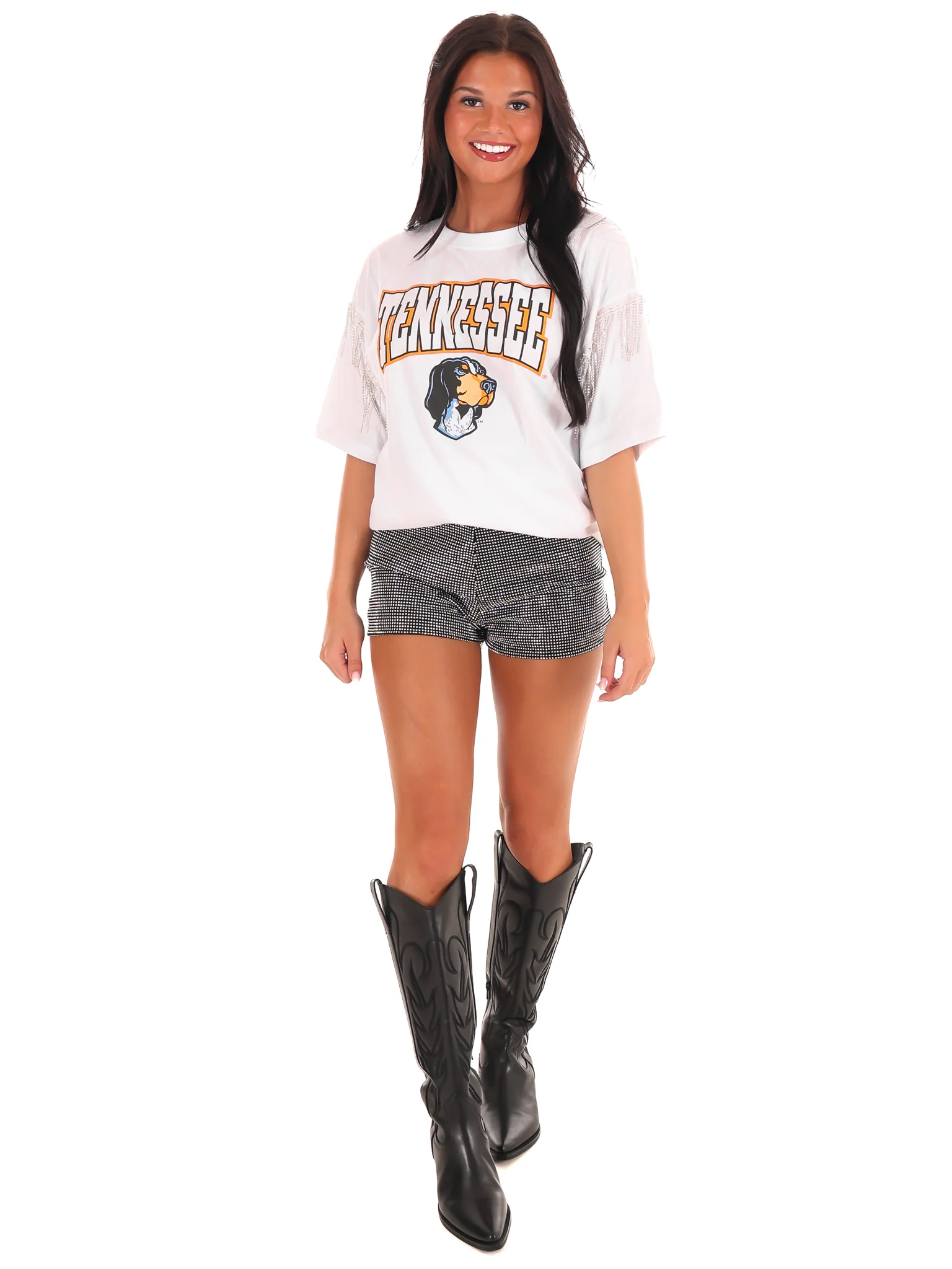 Tennessee Rhinestone Fringe Tee - Image 6