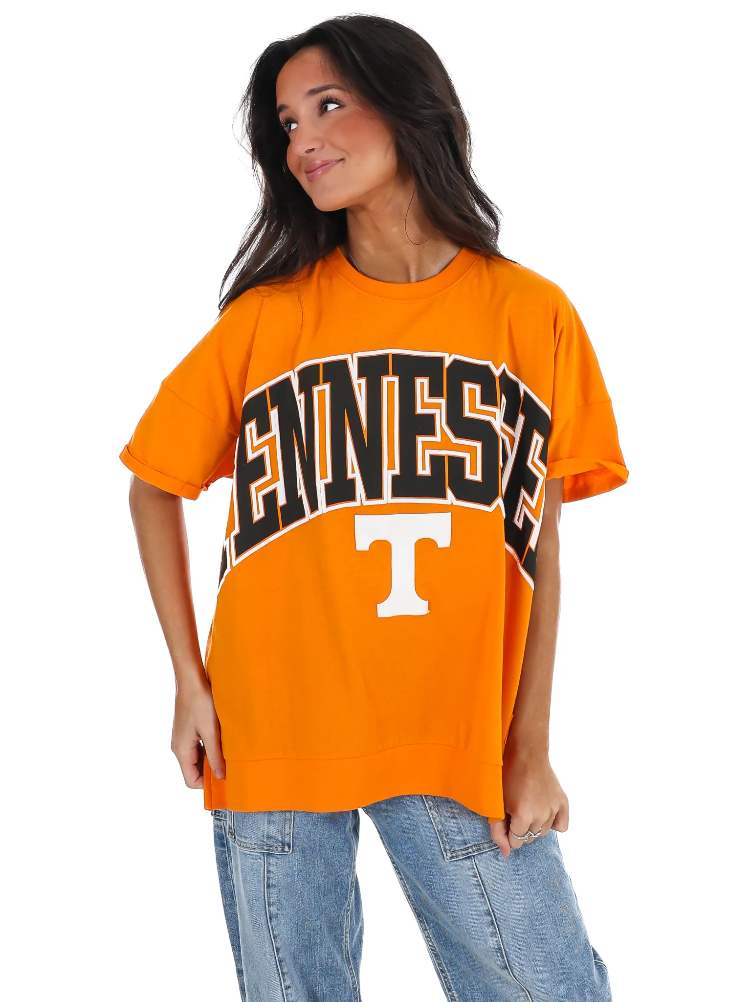 Tennessee Rolled Sleeve Oversized Top - Image 3