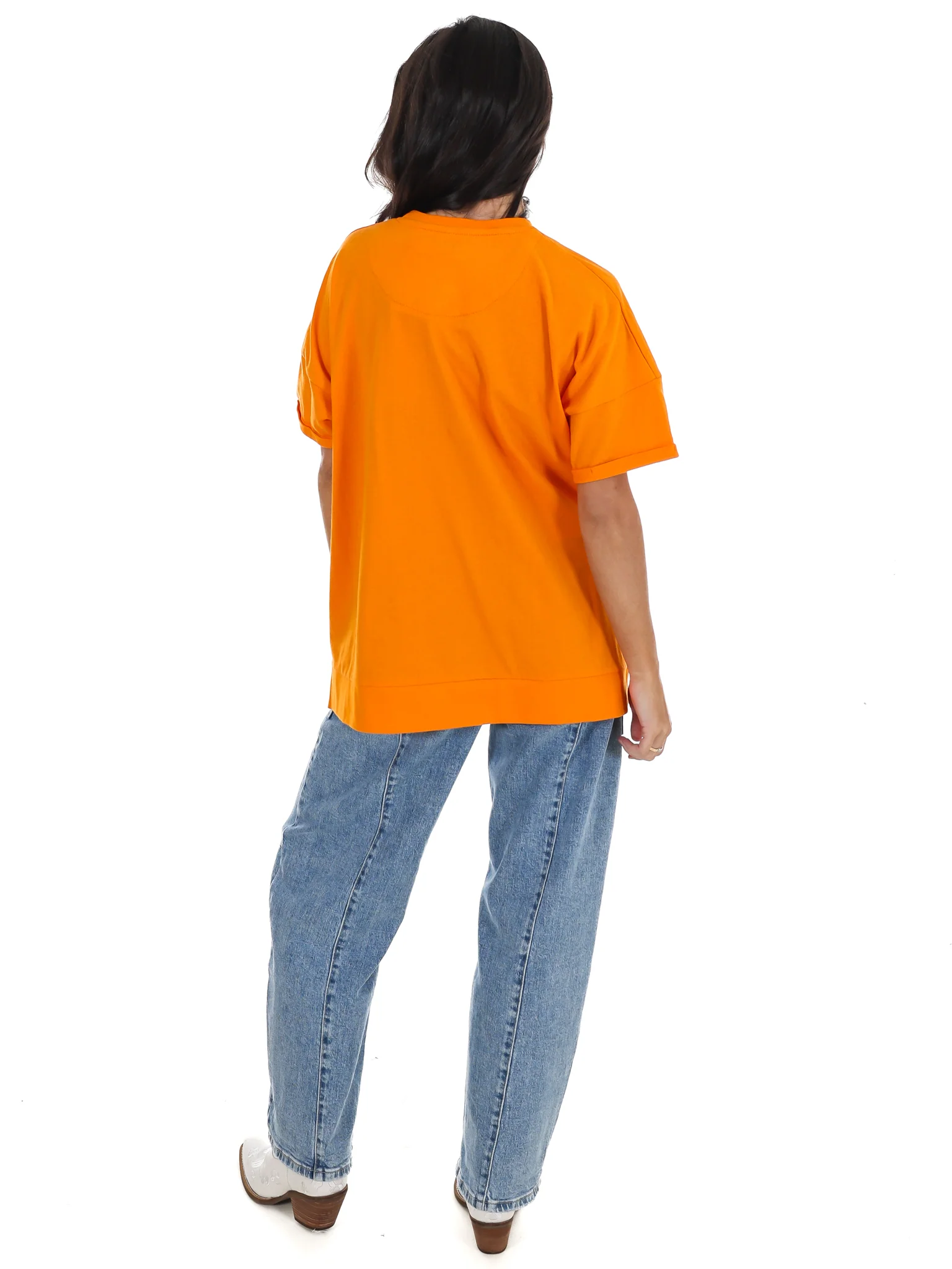 Tennessee Rolled Sleeve Oversized Top - Image 7