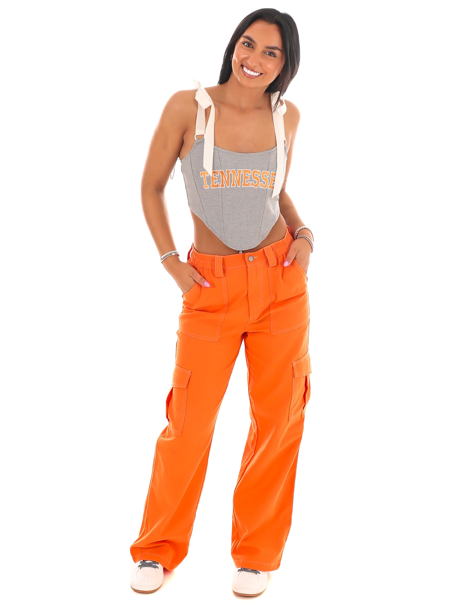 Tennessee Satin Bow Bustier Top - Image 6