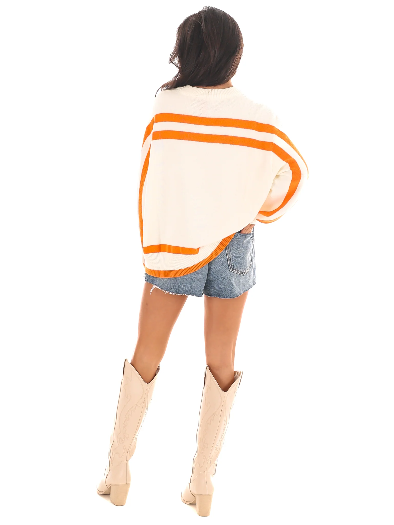 Tennessee Striped Long Sleeve Sweater - Image 8