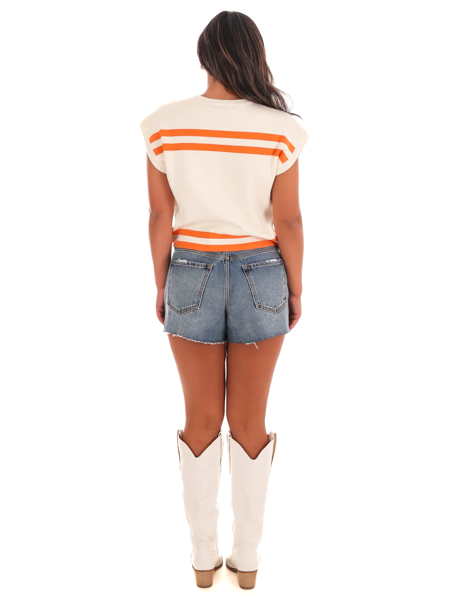 Tennessee Striped Short Sleeve Top - Image 9