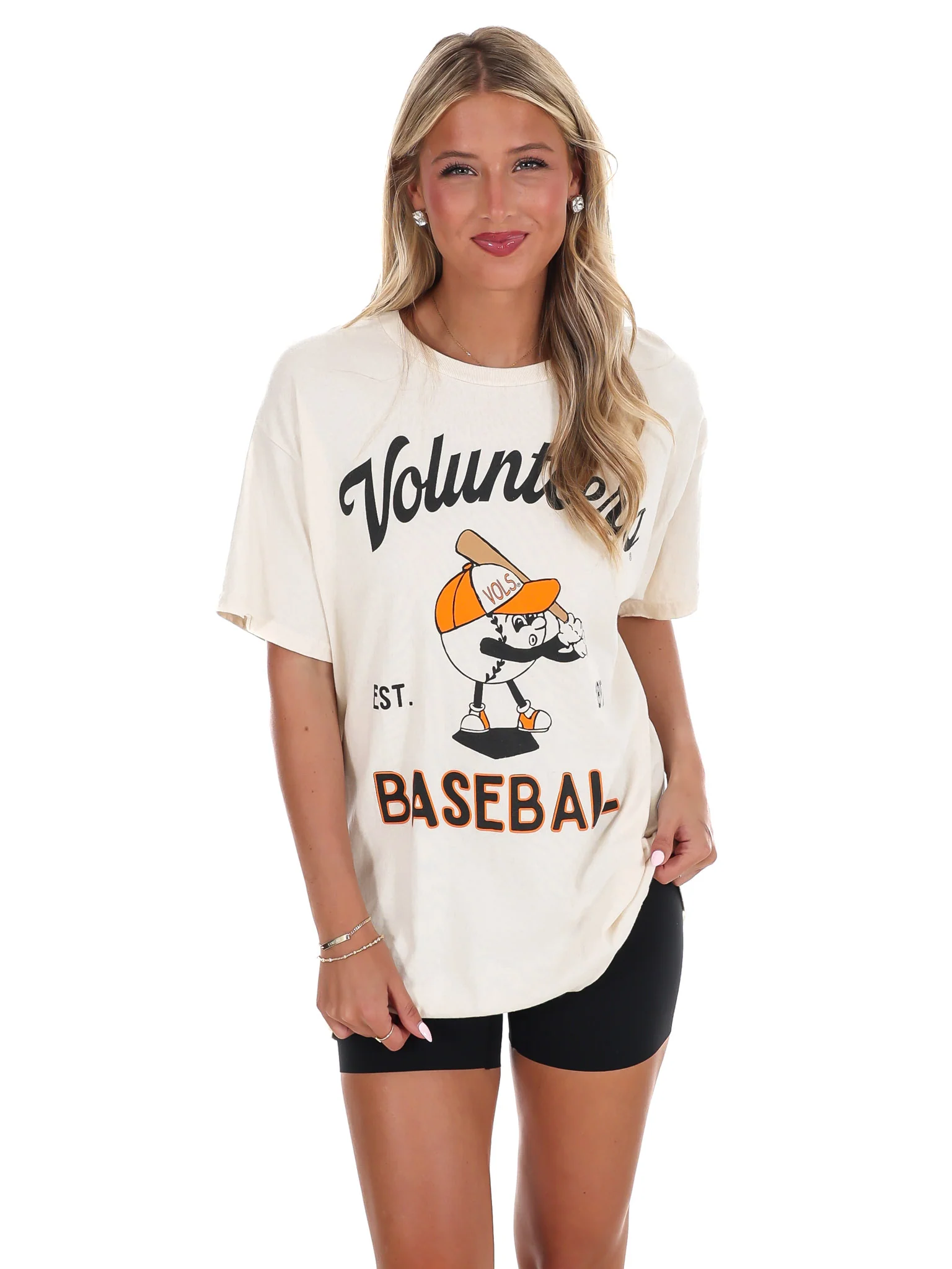 Tennessee Vols Amusable Baseball Thrifted Tee - Image 3