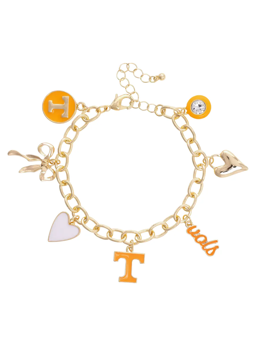 Tennessee Vols Enamel Icons Charm Bracelet
