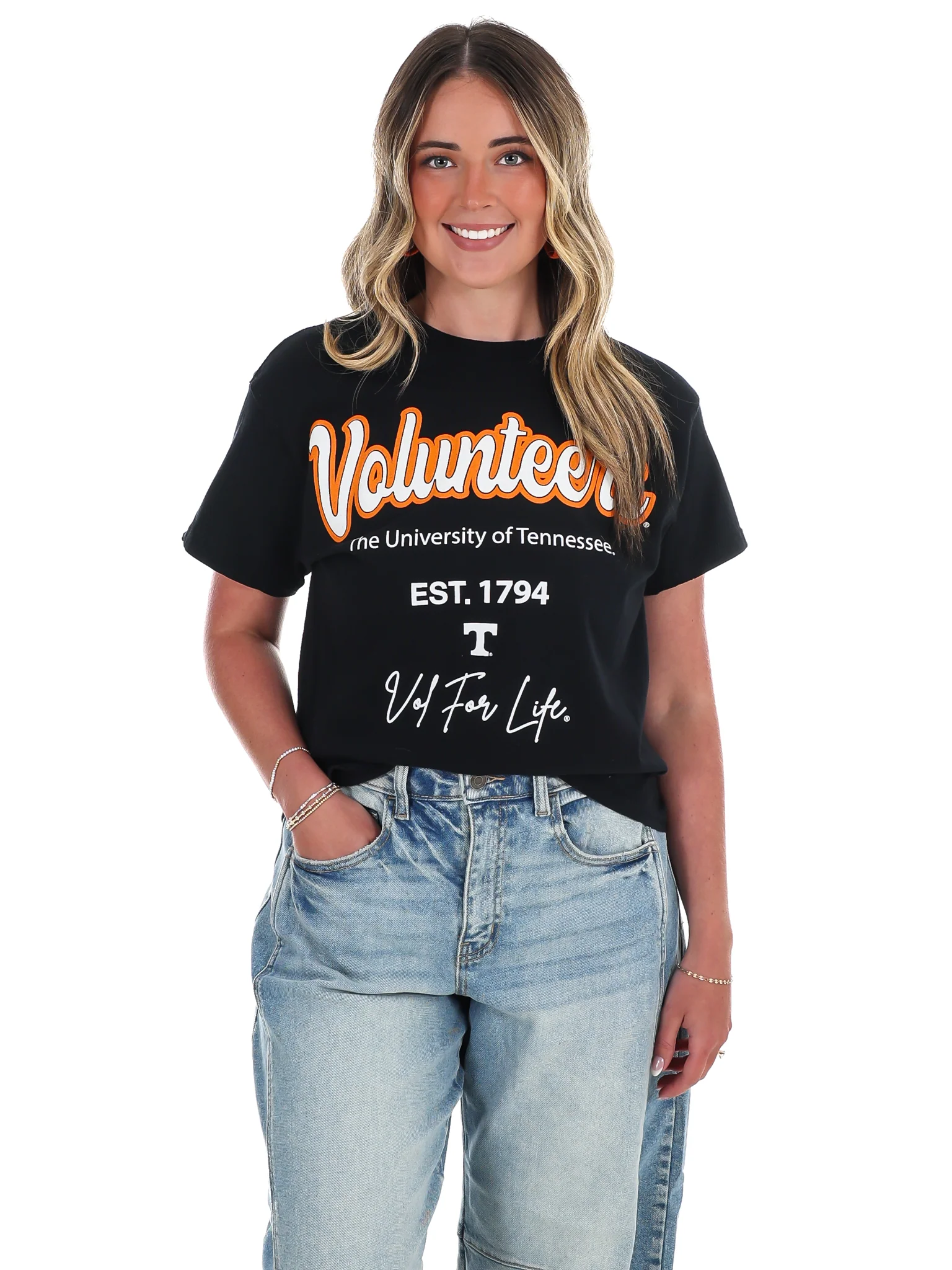 Tennessee Vols Letterman Thrifted Tee - Image 3