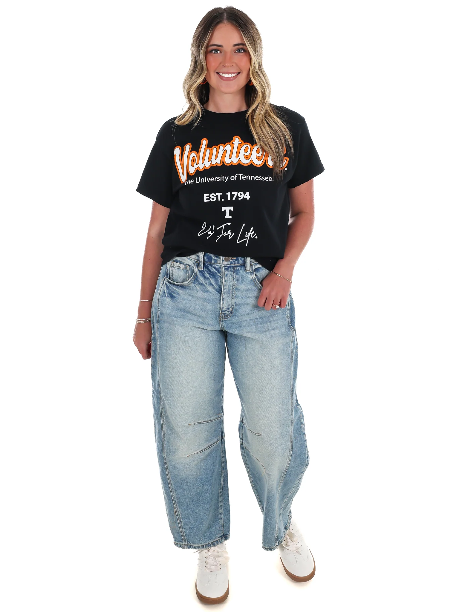 Tennessee Vols Letterman Thrifted Tee - Image 4