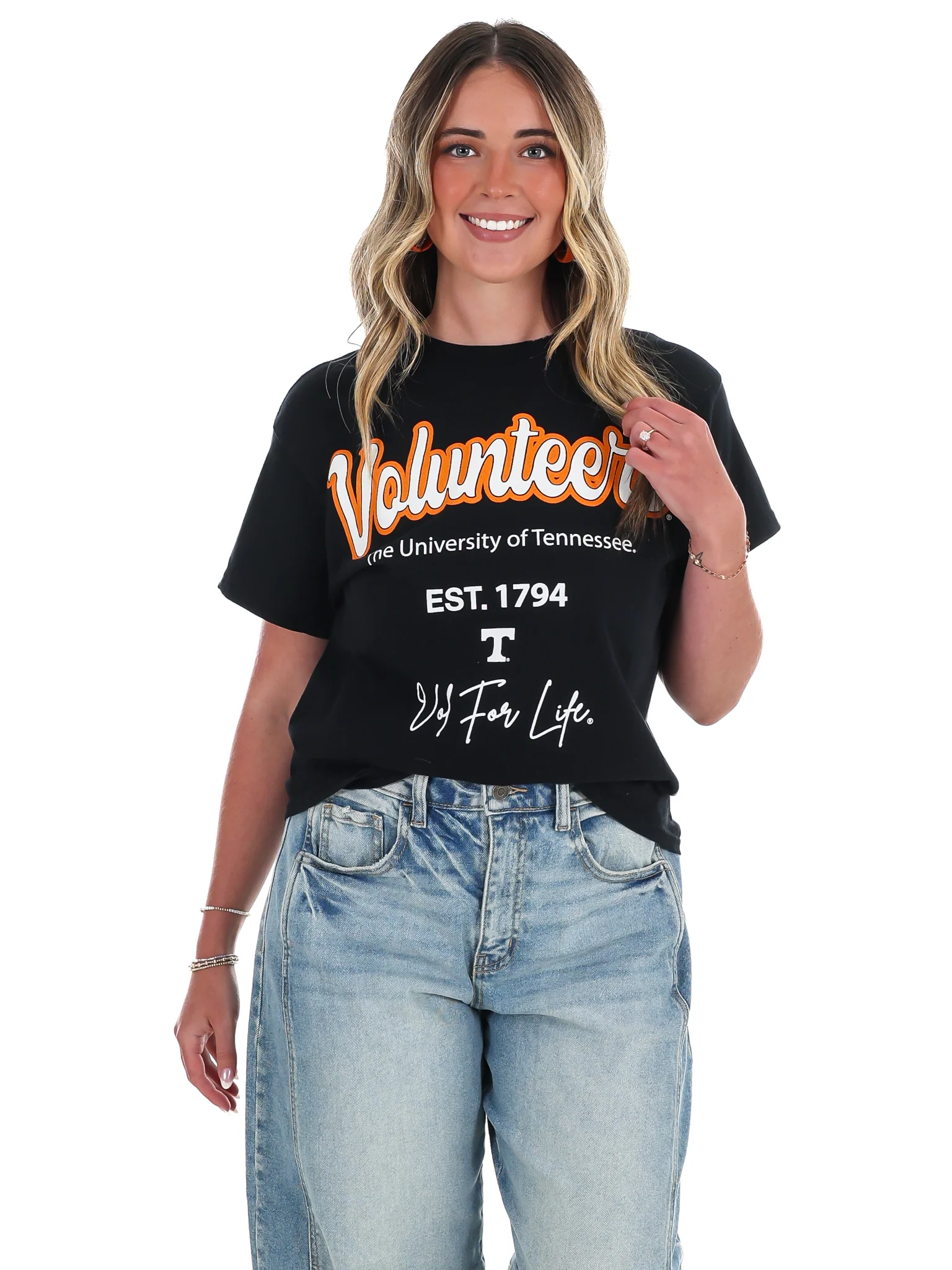 Tennessee Vols Letterman Thrifted Tee - Image 5