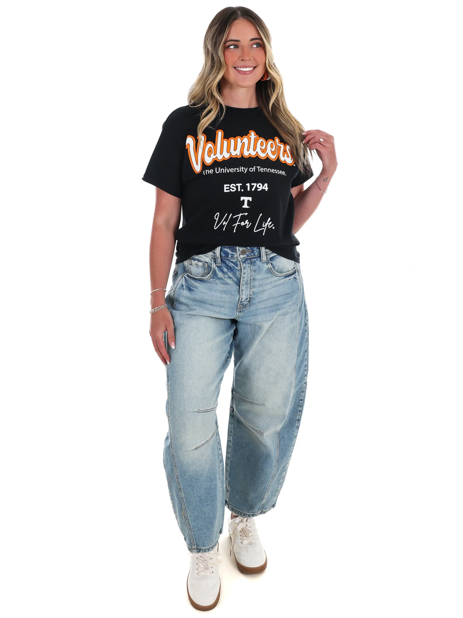 Tennessee Vols Letterman Thrifted Tee - Image 6