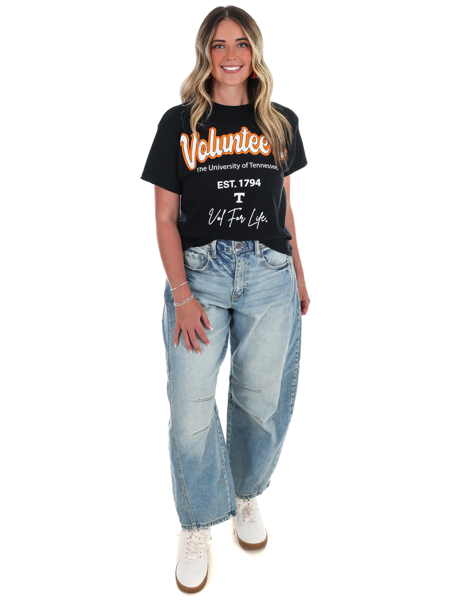 Tennessee Vols Letterman Thrifted Tee - Image 7