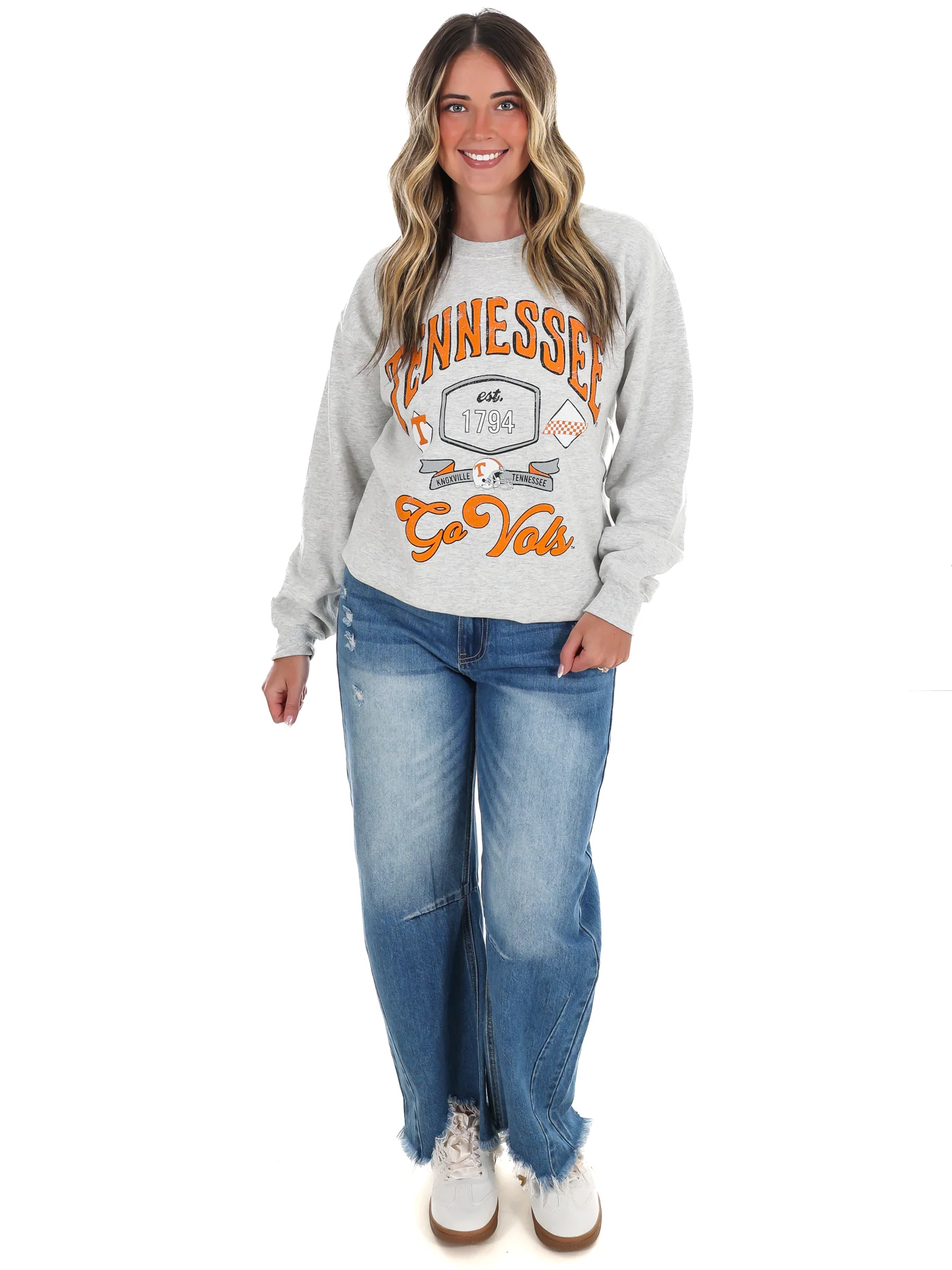 Tennessee Vols Patches 25 Thrifted Sweatshirt - Image 4