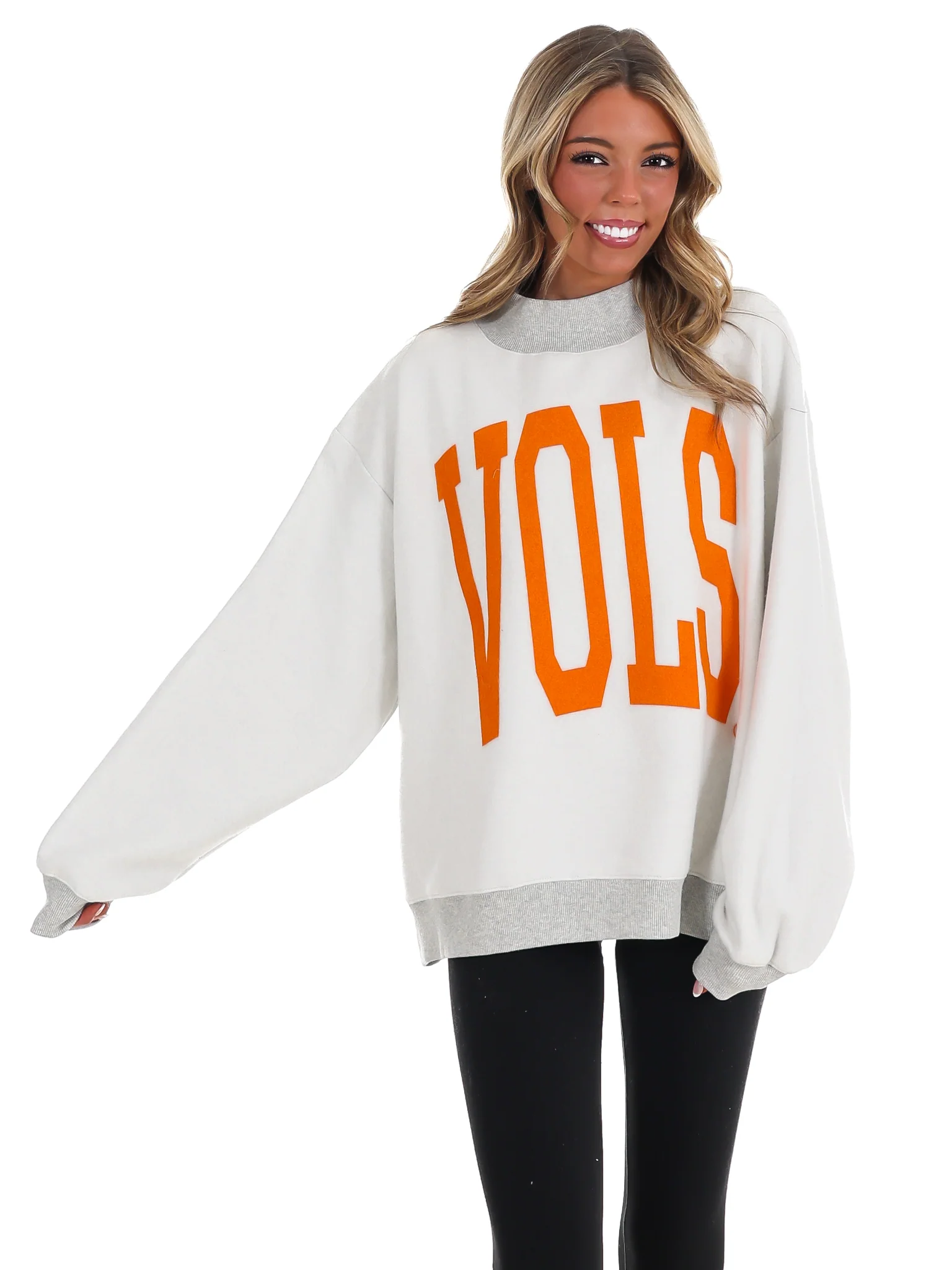 Tennessee Vols Tall Boy Mock Neck Sweatshirt - Image 3