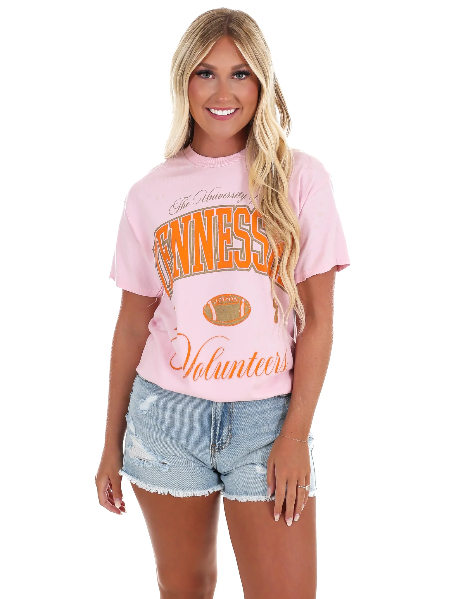 Tennessee Vols Wave Arch Thrifted Tee