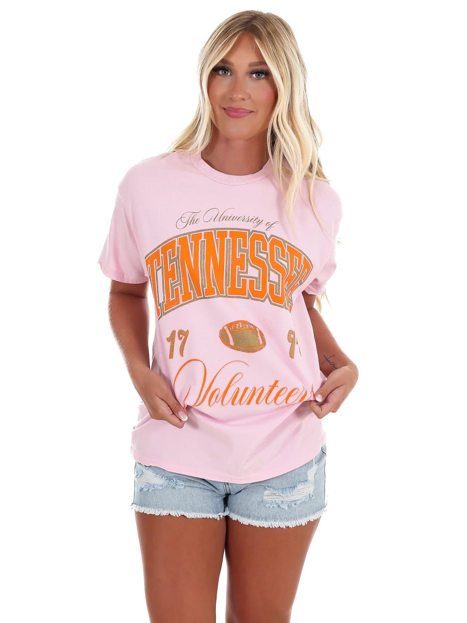 Tennessee Vols Wave Arch Thrifted Tee - Image 3