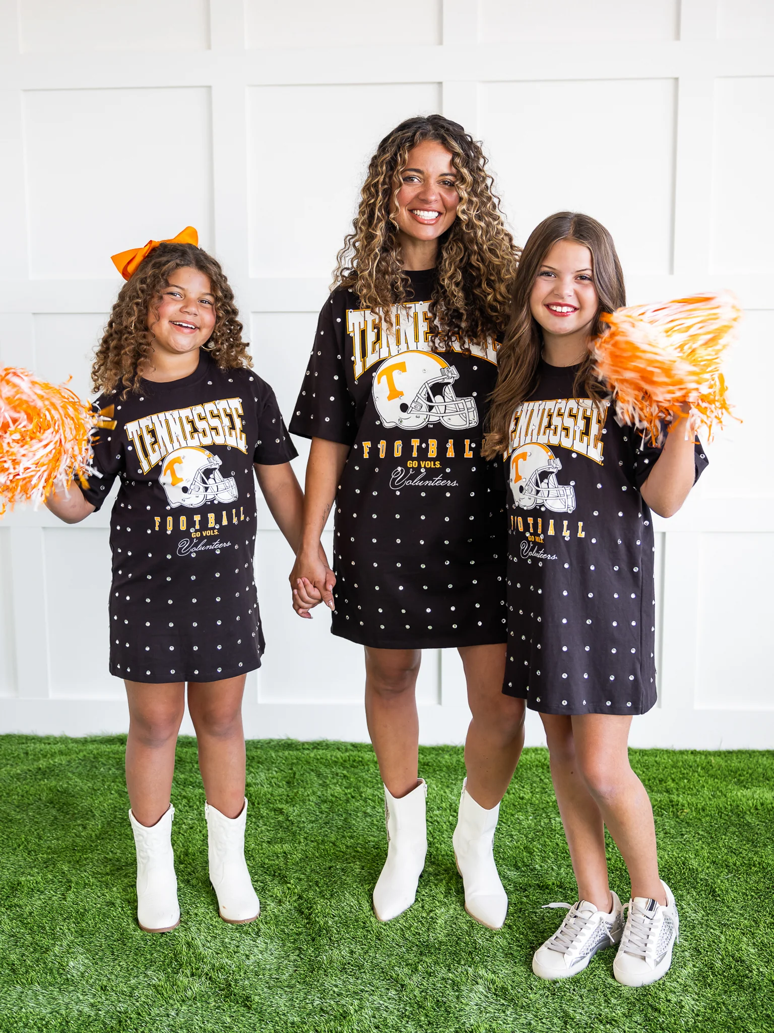 Tennessee Volunteers All Over Rhinestone T-Shirt Dress - Image 12