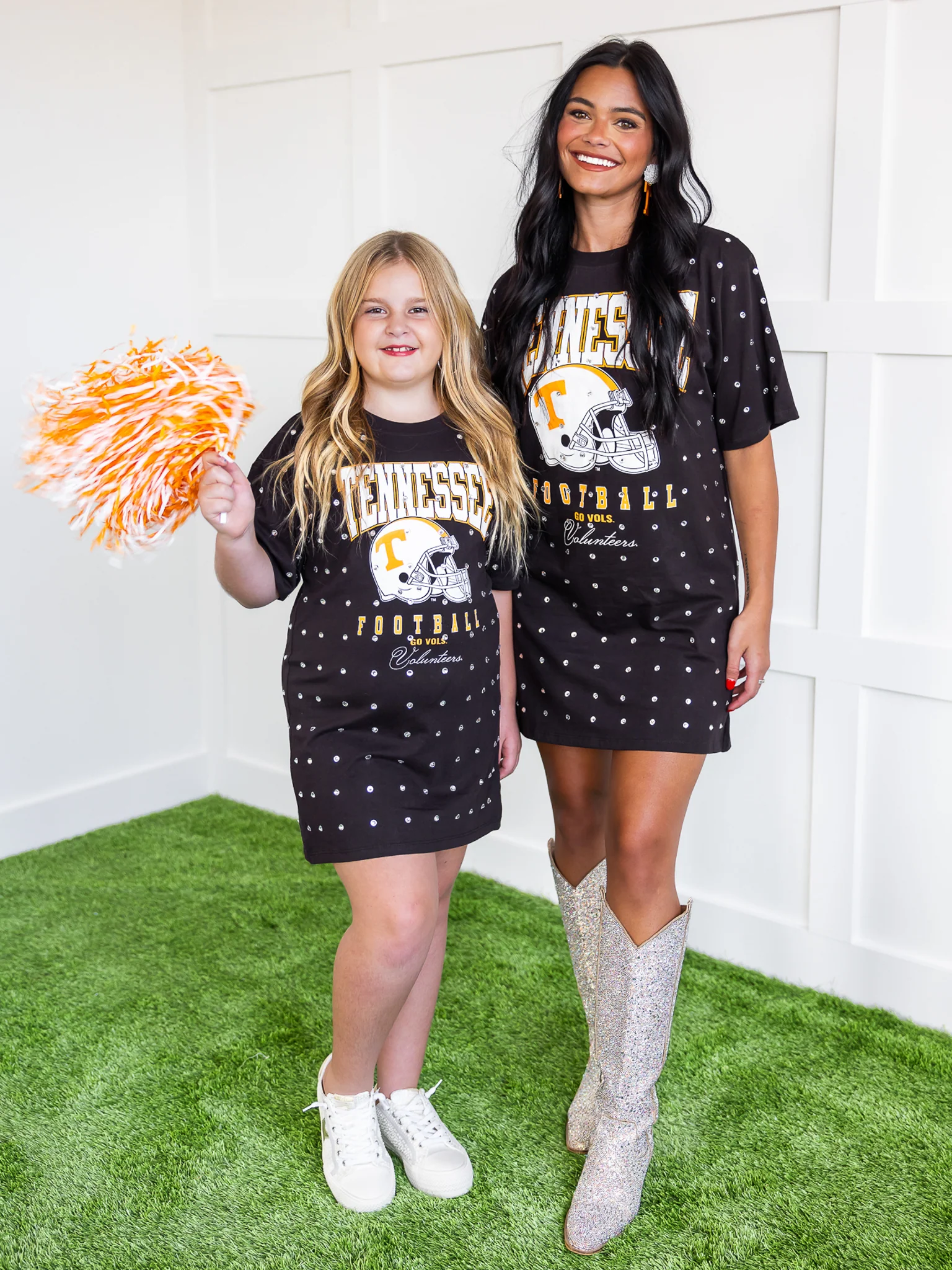 Tennessee Volunteers All Over Rhinestone T-Shirt Dress - Image 18