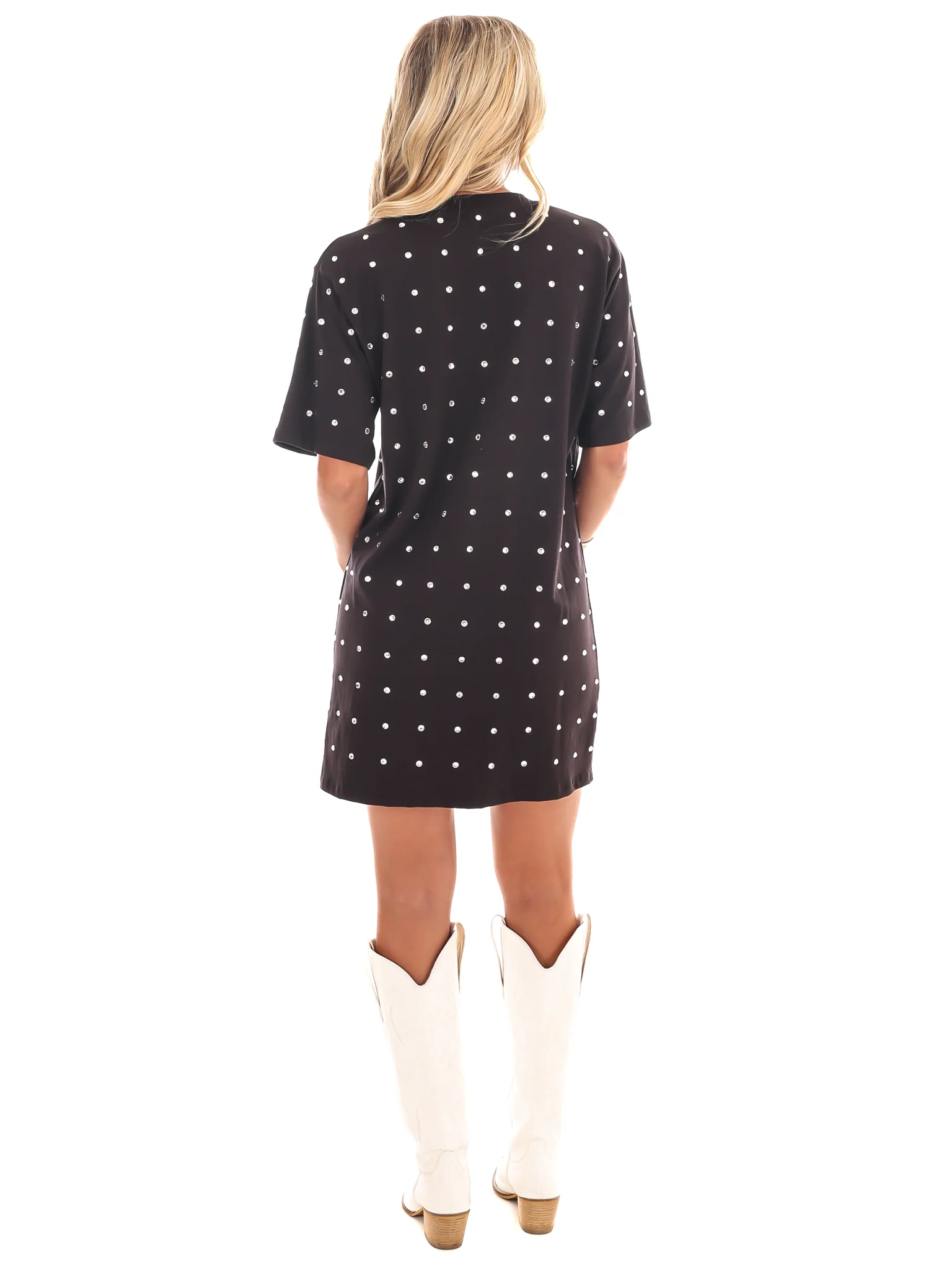 Tennessee Volunteers All Over Rhinestone T-Shirt Dress - Image 7