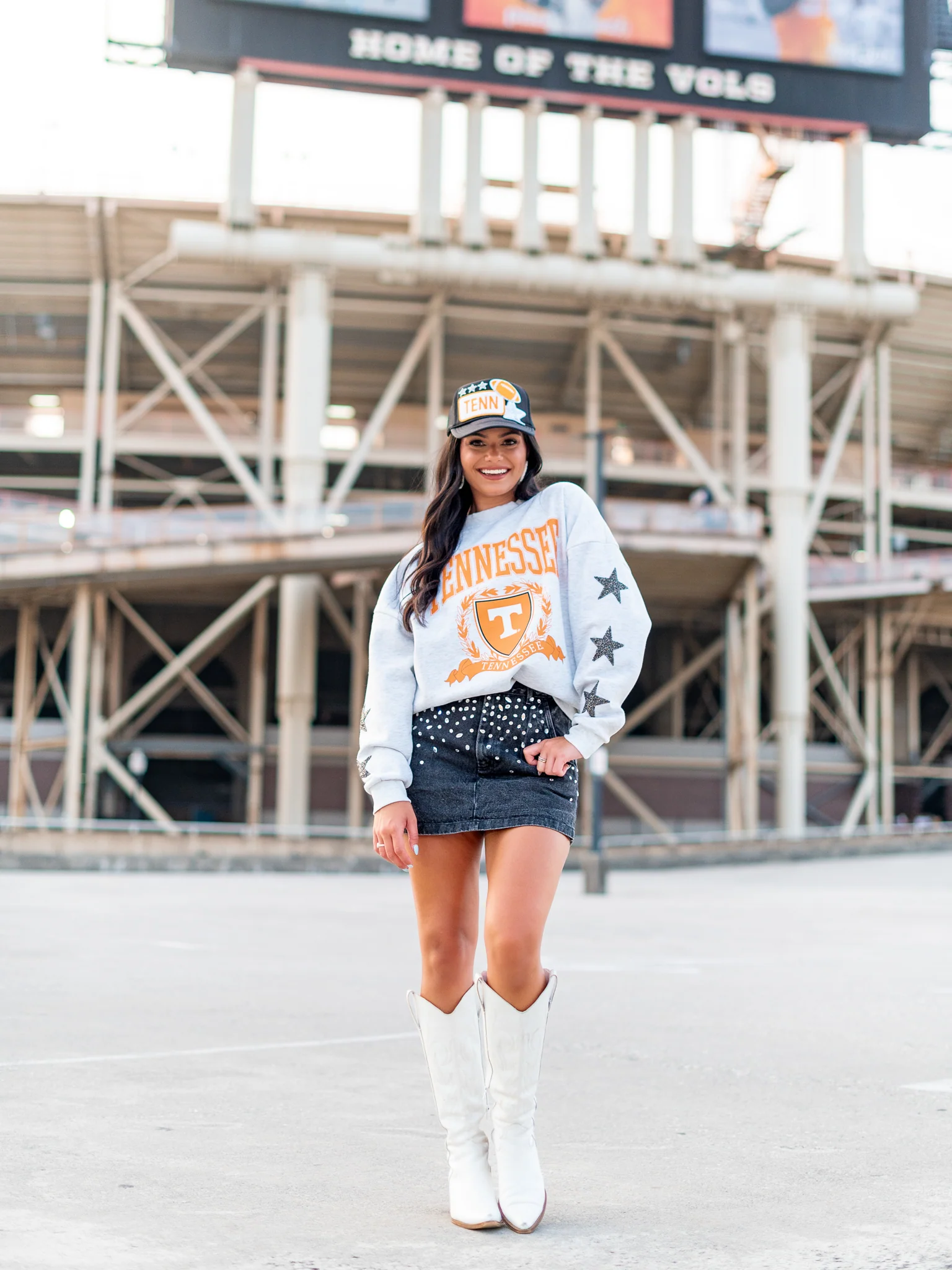 Tennessee Volunteers All-Star Embellished Sleeve Crewneck Pullover - Image 4